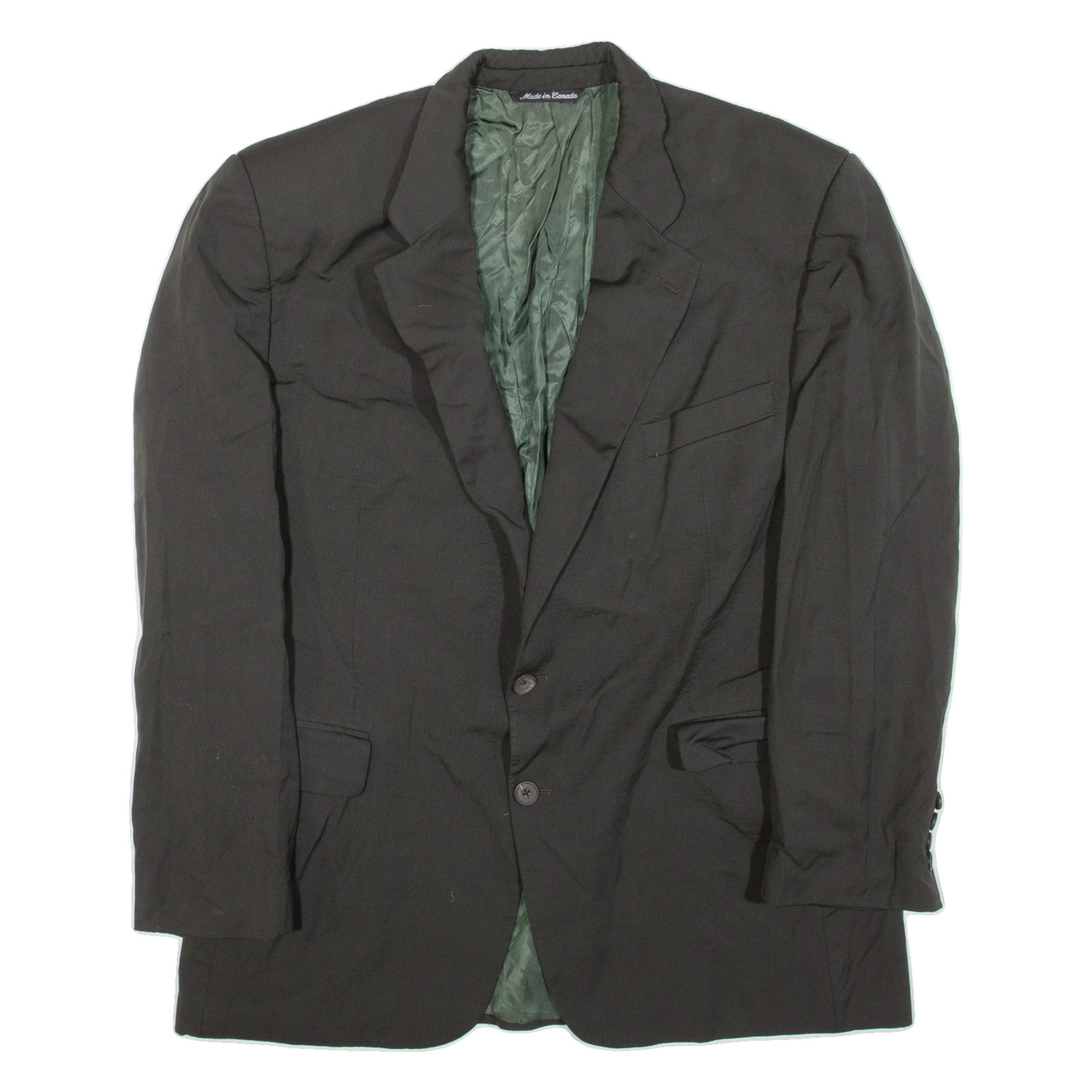AQUASCUTUM Mens Blazer Jacket Green Wool M Refurbished - N/A refurbished available on Cerqular
