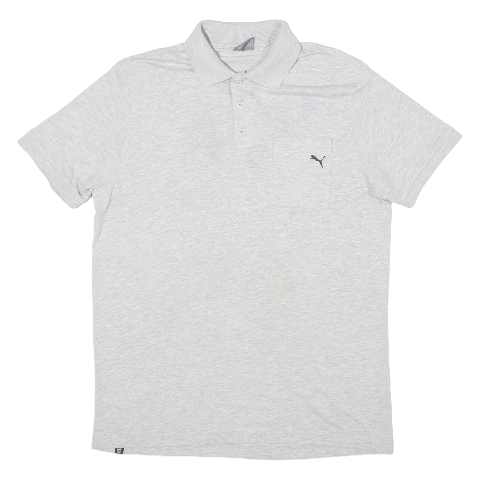 PUMA Mens Polo Shirt Grey L Refurbished - N/A refurbished available on Cerqular