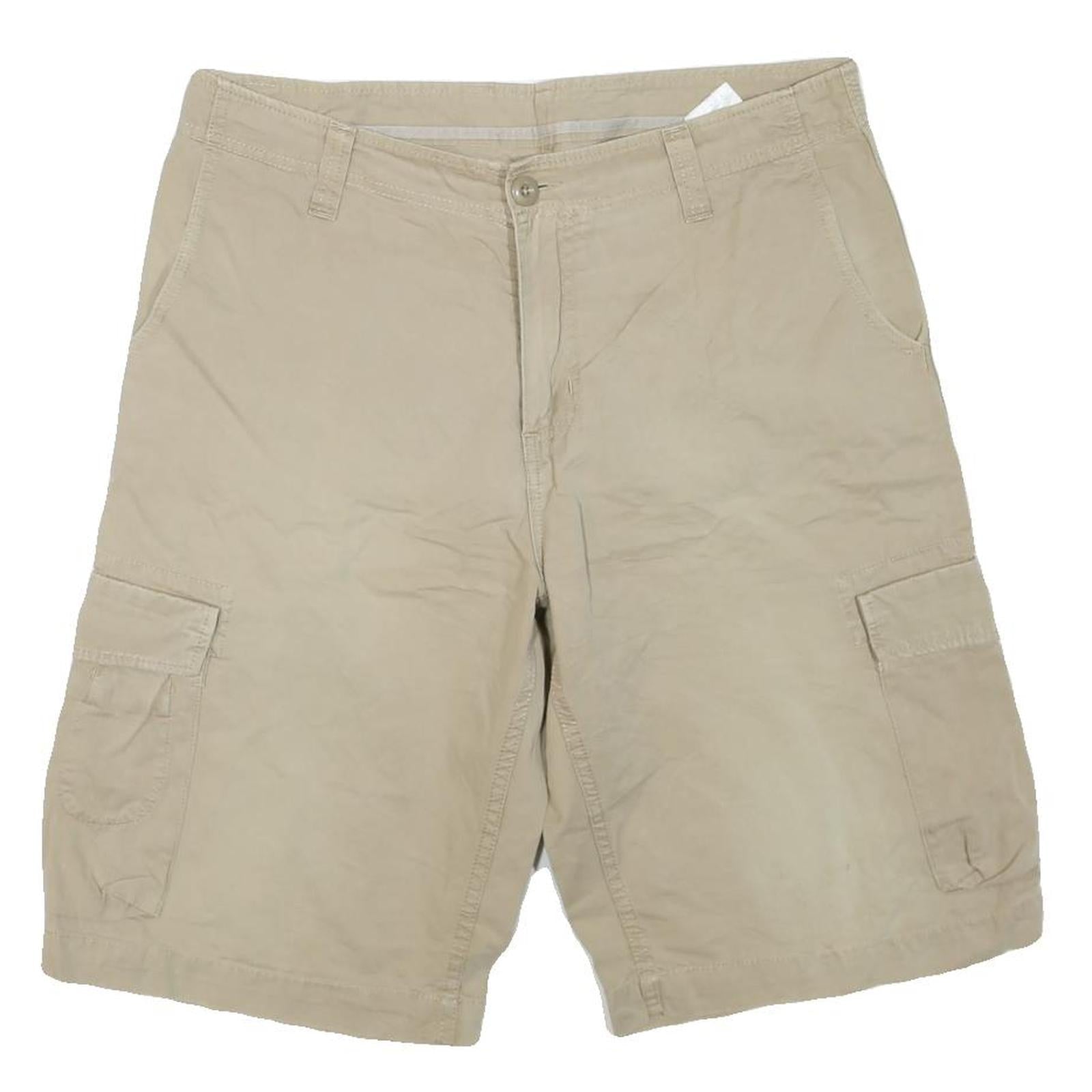 CARHARTT Mens Shorts Beige Cargo Plain L W36 Workwear Durable Cotton Blend Refurbished - N/A refurbished available on Cerqular