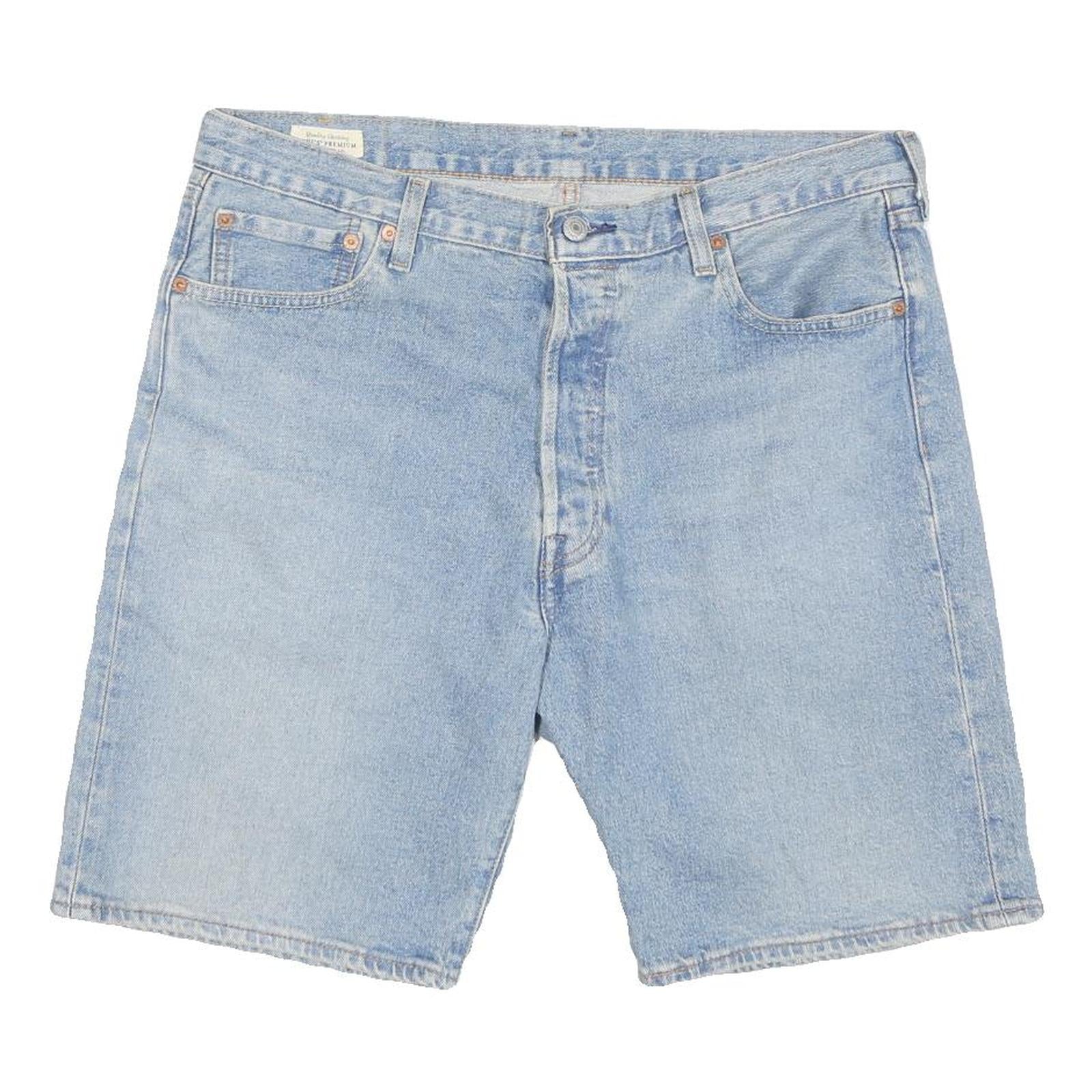 LEVI'S Womens Denim Blue Casual Shorts L W36 Button Fly Classic Fit Refurbished - N/A refurbished available on Cerqular