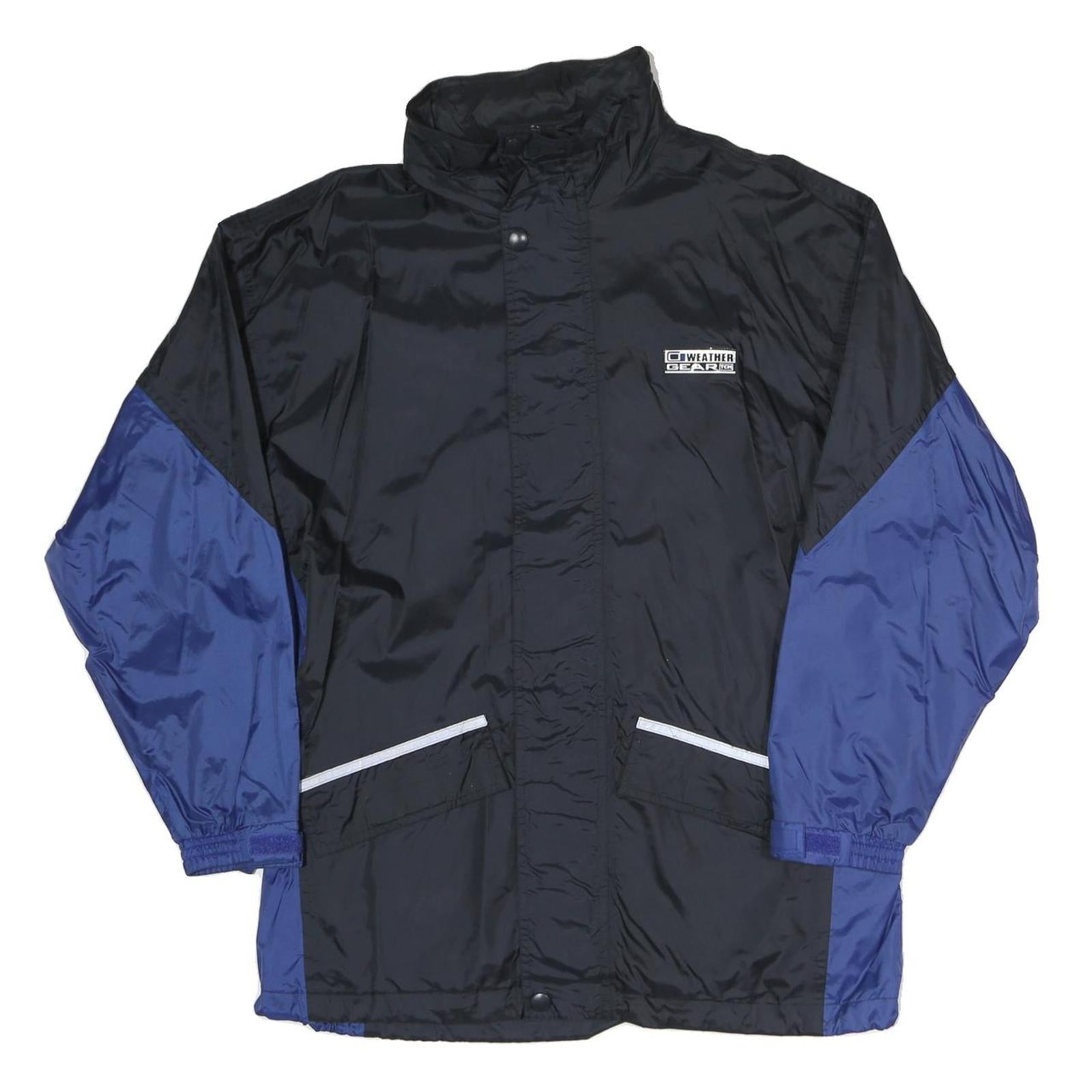 TCM Mens Black & Blue Weather Gear Zip Jacket M Polyester Blend Outdoor Shell Refurbished - N/A refurbished available on Cerqular