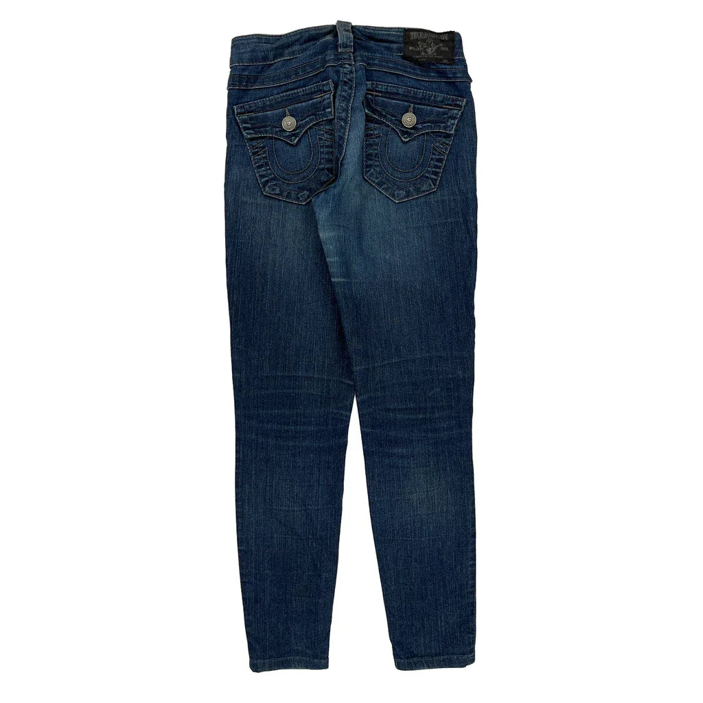 Buy True Religion Skinny Jeans - 26W UK 6 Blue Cotton Refurbished - $29.47 True Religion Skinny Jeans - 26W UK 6 Blue Cotton Refurbished - Thrifted (note: this is a term often used to describe second- refurbished available on Cerqular