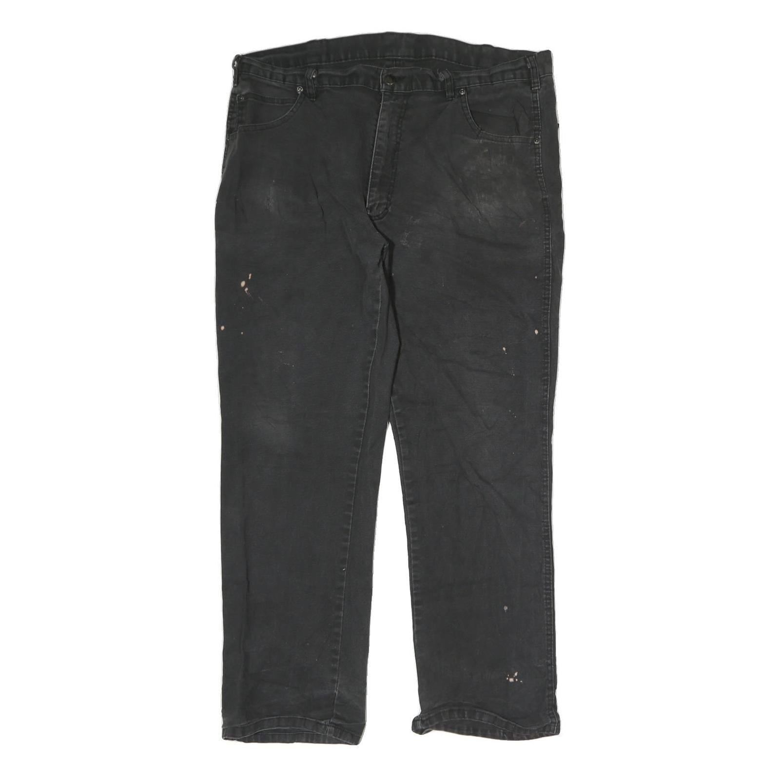DICKIES Mens Cotton Black Slim Straight Trousers W37 L28 Workwear Zip Closure Refurbished - N/A refurbished available on Cerqular
