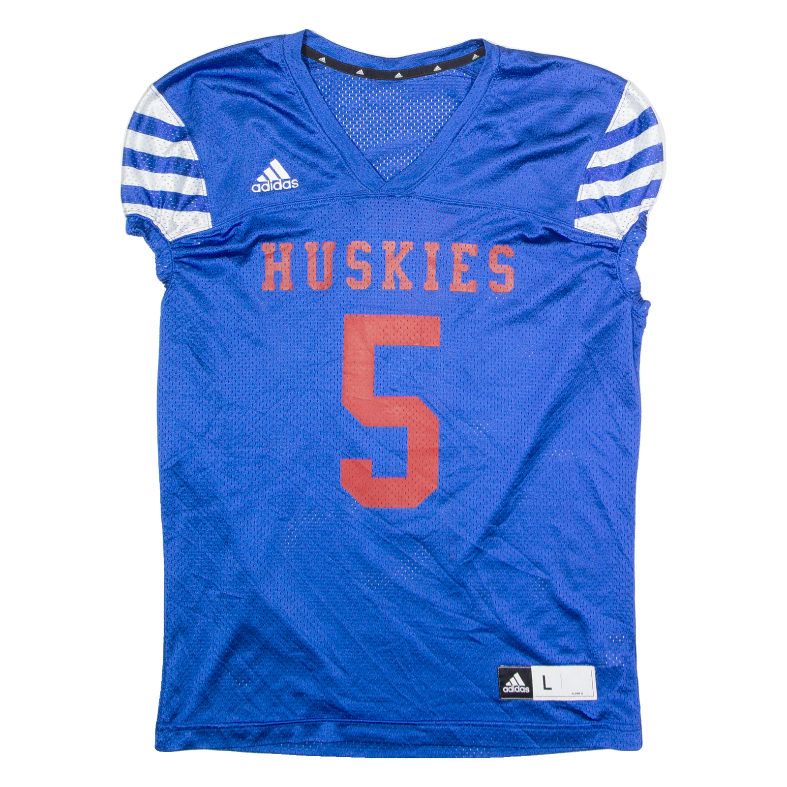 ADIDAS Huskies #5 Mens Jersey Blue USA V-Neck L Refurbished - N/A refurbished available on Cerqular