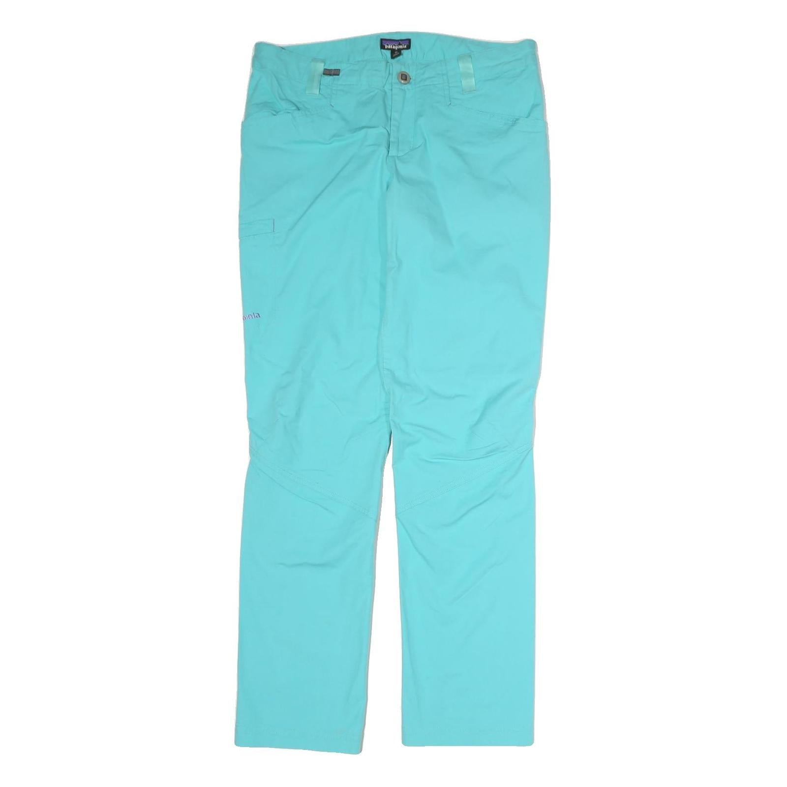PATAGONIA Womens Cotton Blend Blue Regular Straight Trousers W34 L32 Outdoor Refurbished - N/A refurbished available on Cerqular