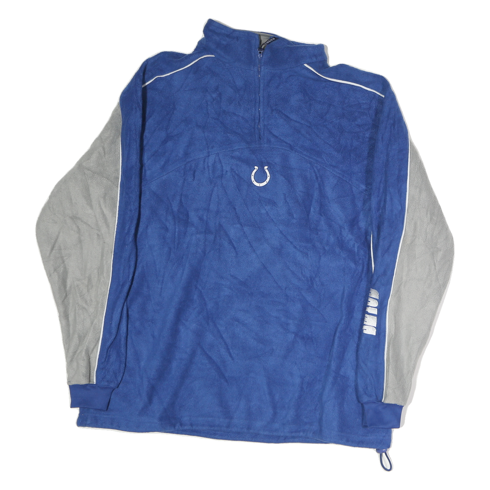 NFL Mens Blue & Grey Zip Jacket L Polyester NFL Logo Casual Sportswear Refurbished - N/A refurbished available on Cerqular