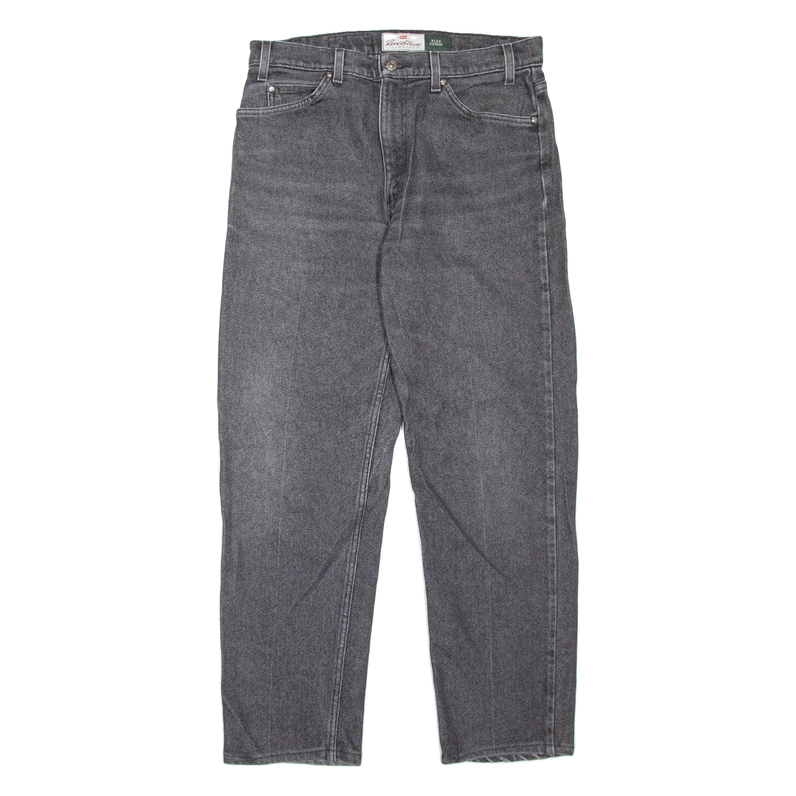 LEVI'S Signature Mens Jeans Grey Regular Tapered Stone Wash W32 L29 Refurbished - N/A refurbished available on Cerqular