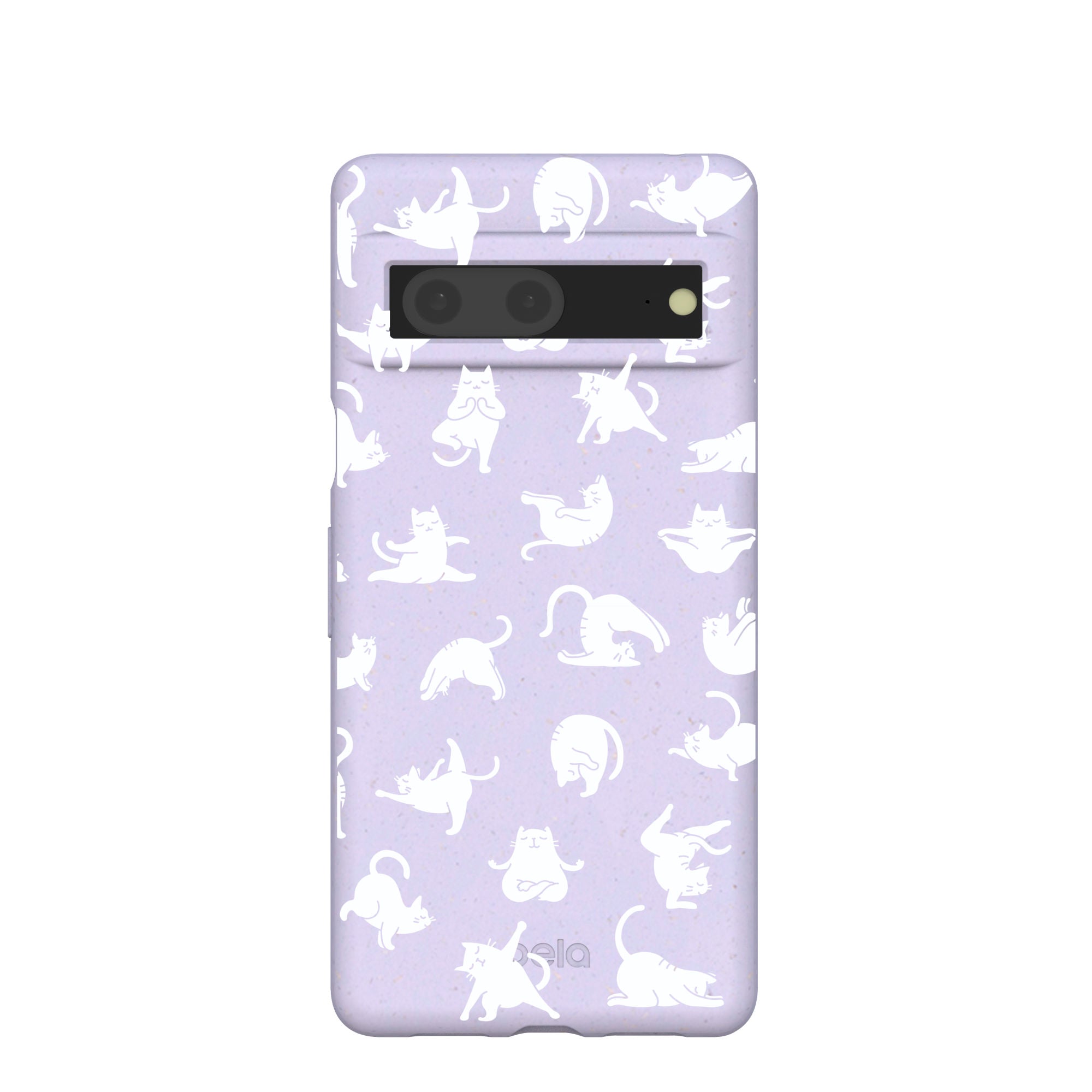 Buy Lavender Yoga Cat Google Pixel 7 Case Refurbished - $65.00 Lavender Yoga Cat Google Pixel 7 Case Refurbished - Pela Case refurbished available on Cerqular