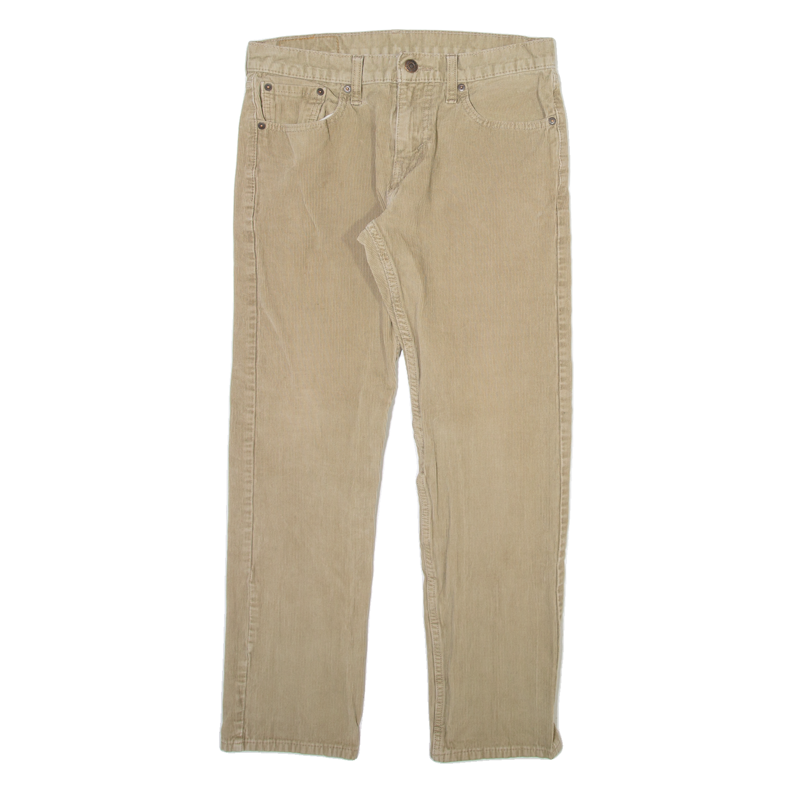 LEVI'S 502 Mens Corduroy Trousers Beige Regular Tapered W29 L27 Refurbished - N/A refurbished available on Cerqular