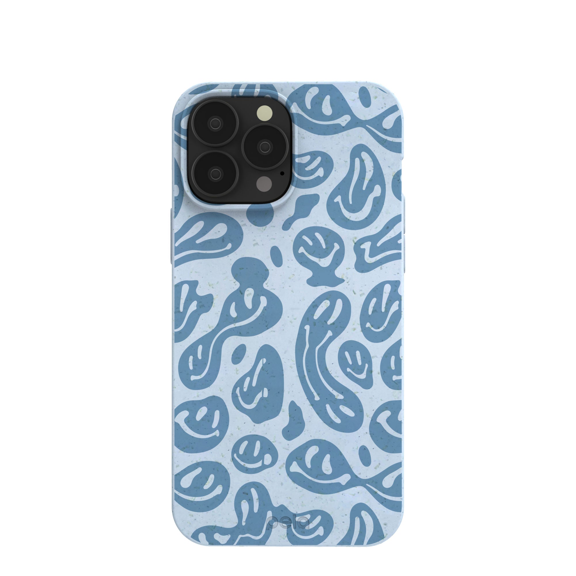 Powder Blue Melting Faces iPhone 13 Pro Max Case Refurbished - Pela Case refurbished available on Cerqular