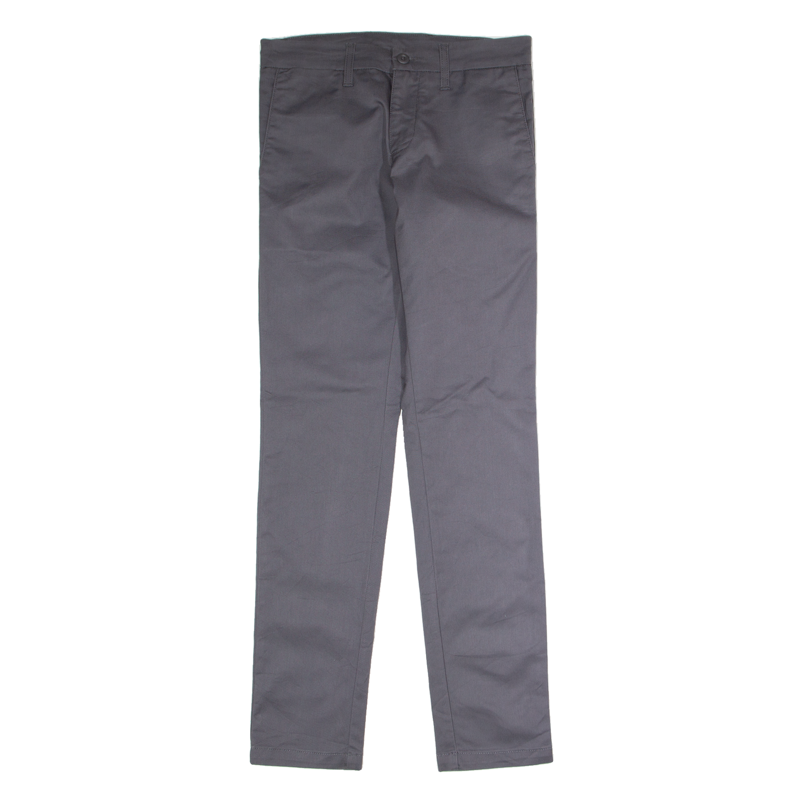 CARHARTT WIP Sid Mens Twill Trousers Grey Regular Straight W28 L32 Refurbished - N/A refurbished available on Cerqular
