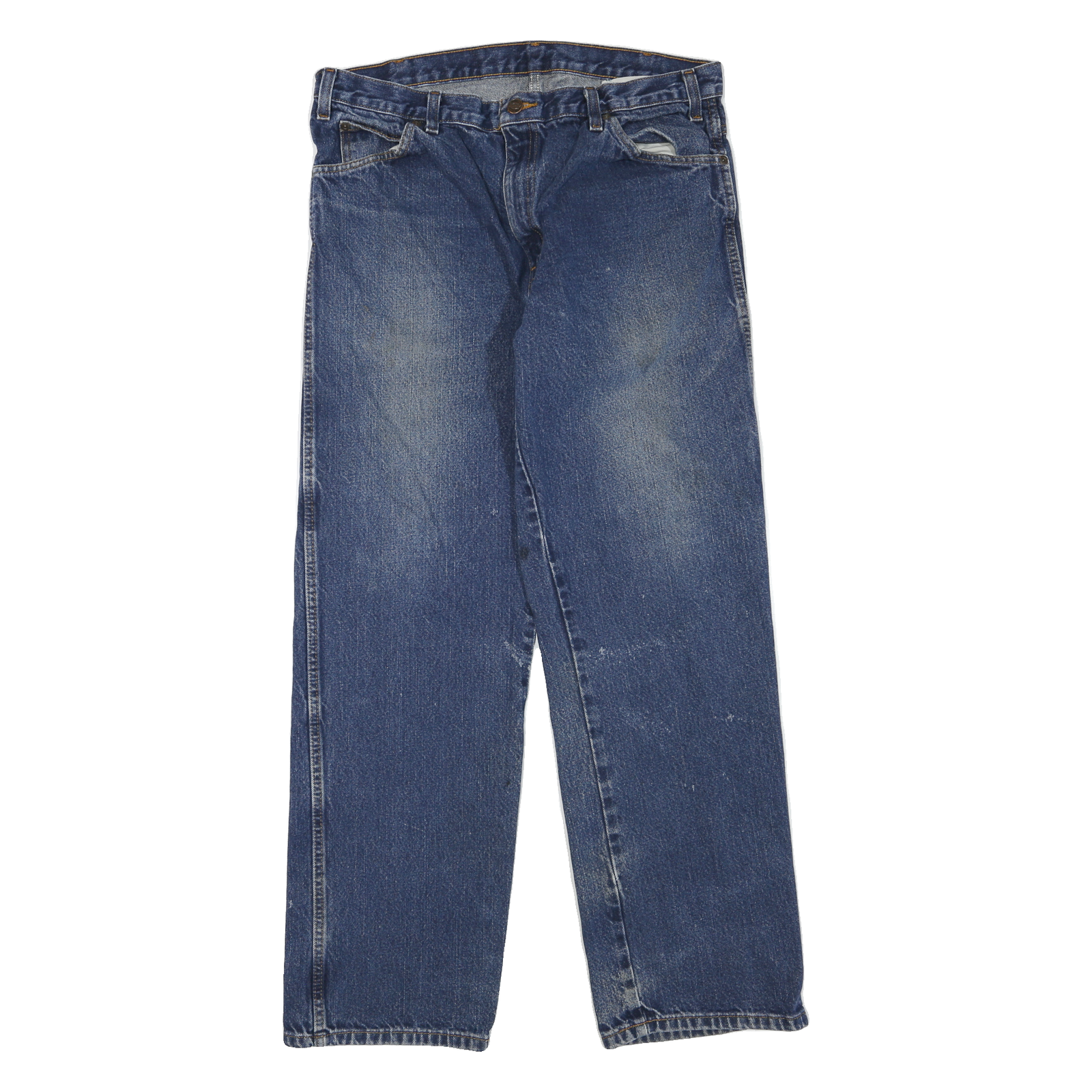 DICKIES Mens Jeans Blue Regular Straight Denim Medium W34 L32 Classic Cotton Zip Refurbished - N/A refurbished available on Cerqular