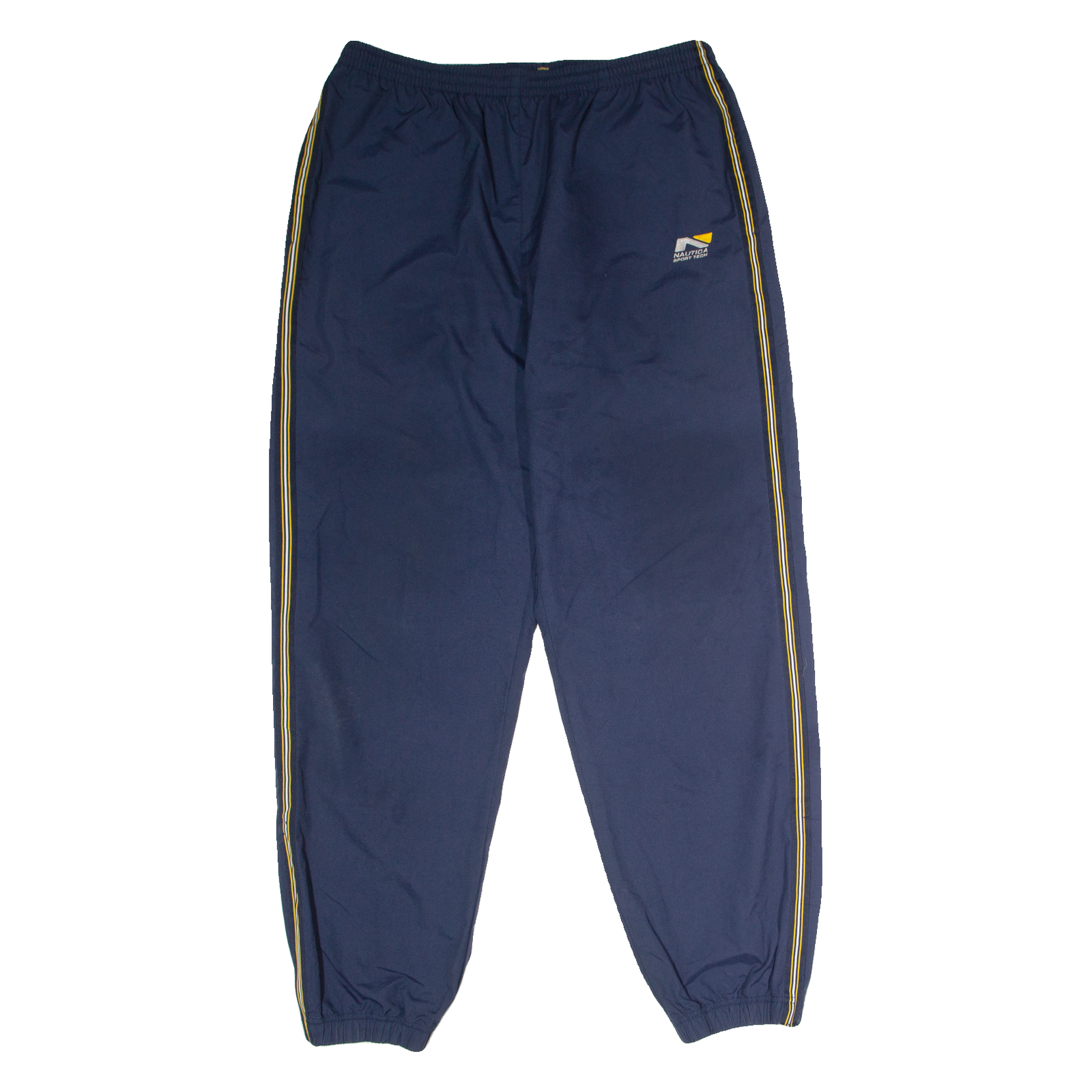 NAUTICA Mens Track Pants Blue Tapered XL W34 L32 Refurbished - N/A refurbished available on Cerqular