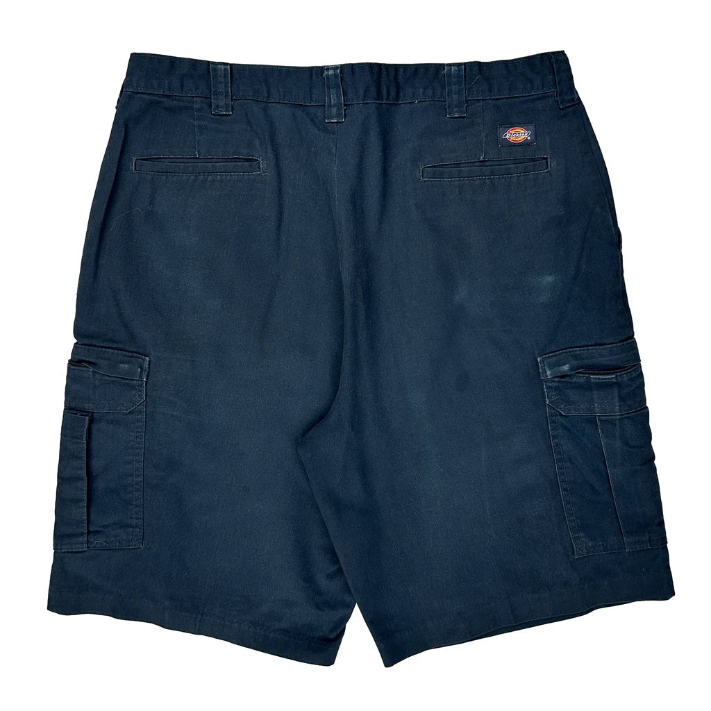 Dickies Cargo Shorts - 36W 11L Navy Cotton Refurbished - Thrifted (note: this is a term often used to describe second- refurbished available on Cerqular