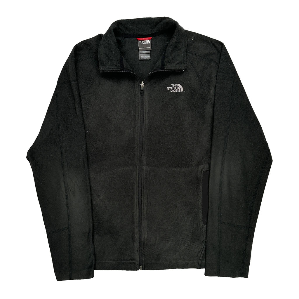 The North Face Fleece Jacket - Large Black Polyester Refurbished - Thrifted (note: this is a term often used to describe second- refurbished available on Cerqular