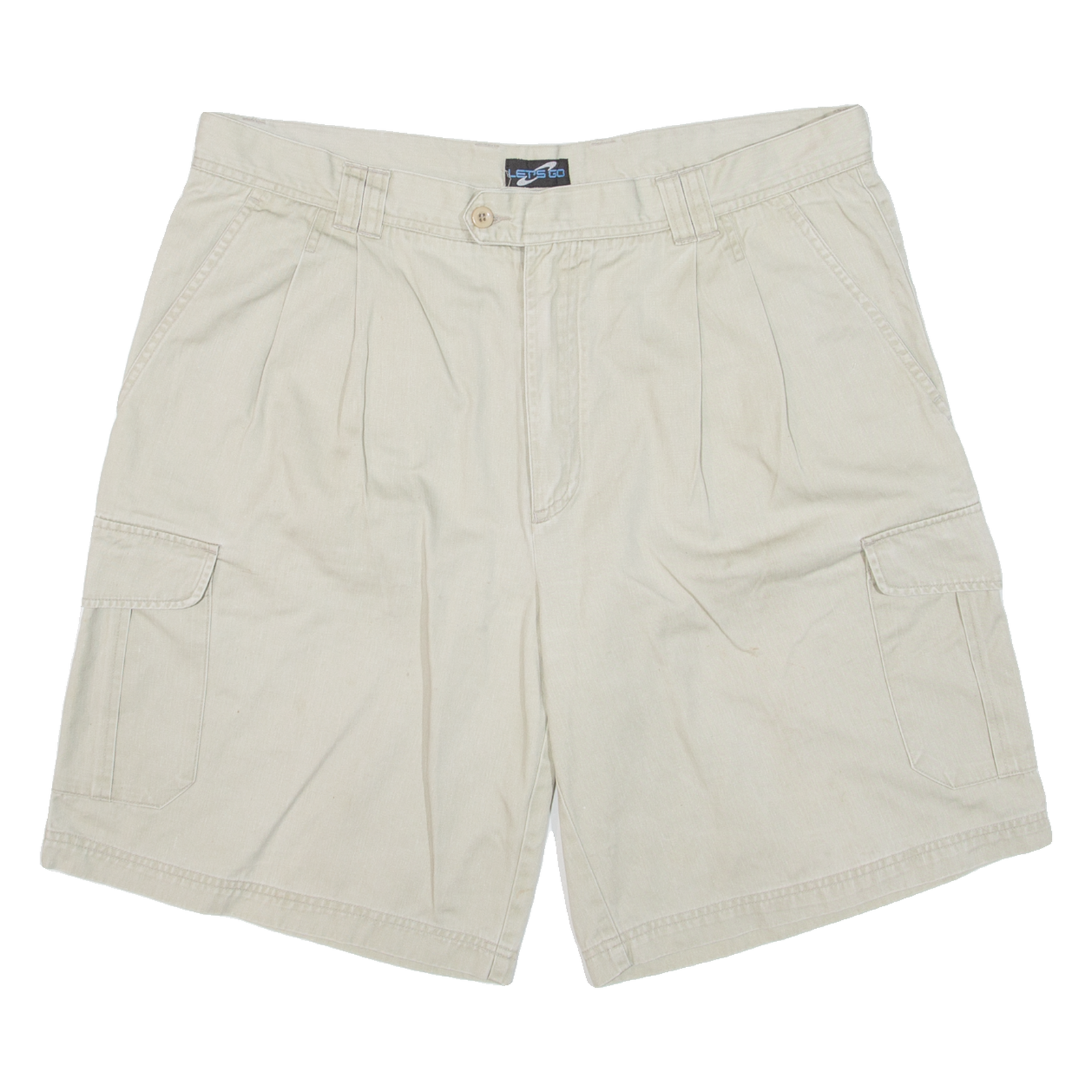 LETS GO Mens Chino Shorts Beige L W37 Refurbished - N/A refurbished available on Cerqular