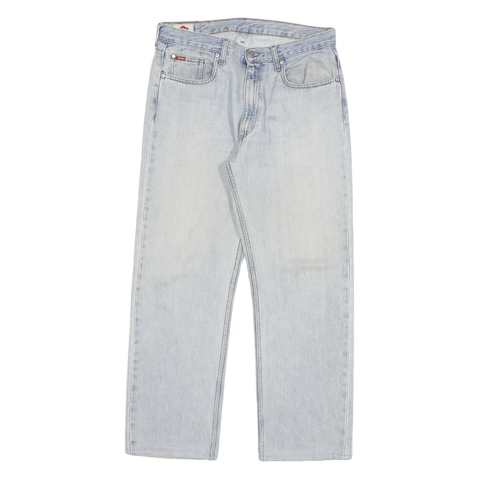 LEE COOPER Mens Blue Regular Straight Denim Cotton Light W32 L29 Zip Closure Refurbished - N/A refurbished available on Cerqular