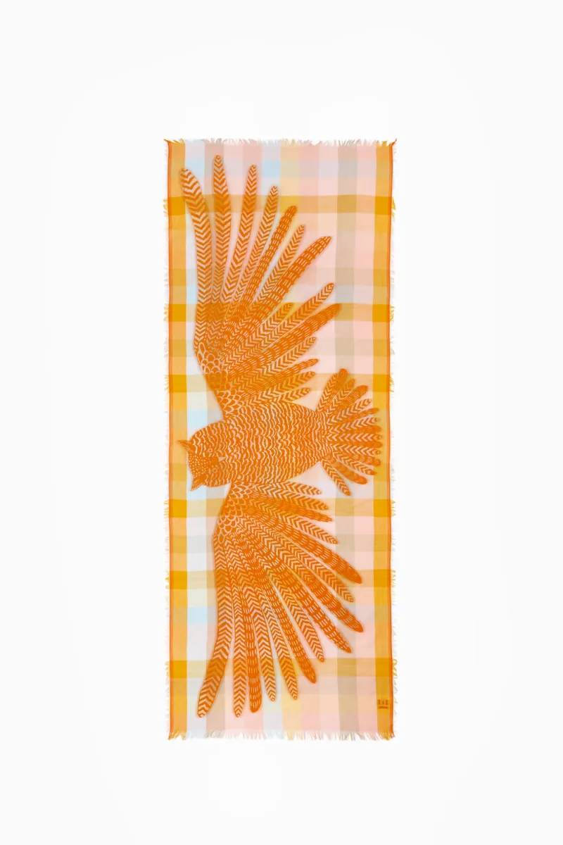 Scarf Et18he23 Pastel | Color: PASTEL | Size: U Refurbished - Rue Madame is a known brand, and the standardized name is " refurbished available on Cerqular