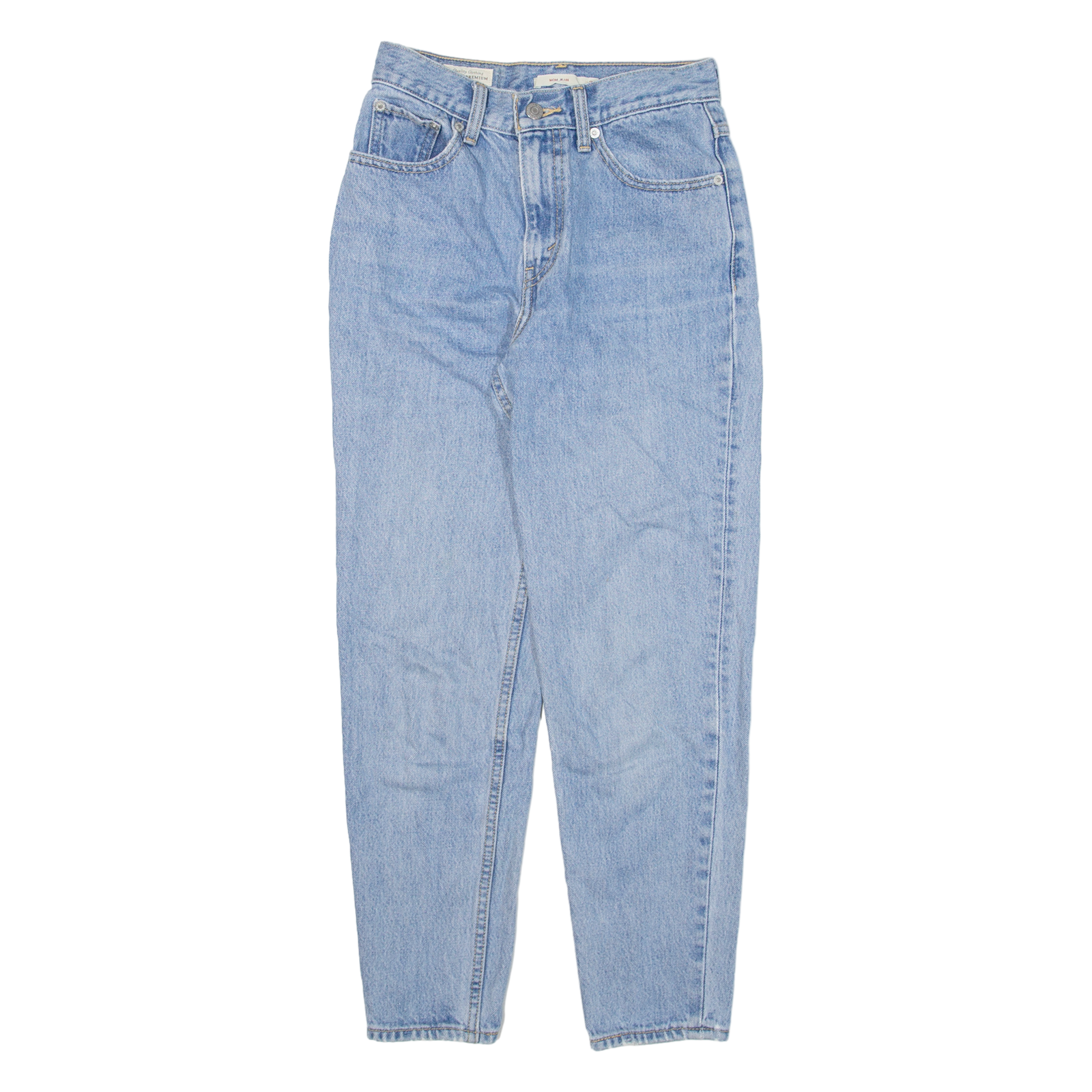 LEVI'S BIG E Womens Jeans Blue Regular Mom W24 L25 Refurbished - N/A refurbished available on Cerqular