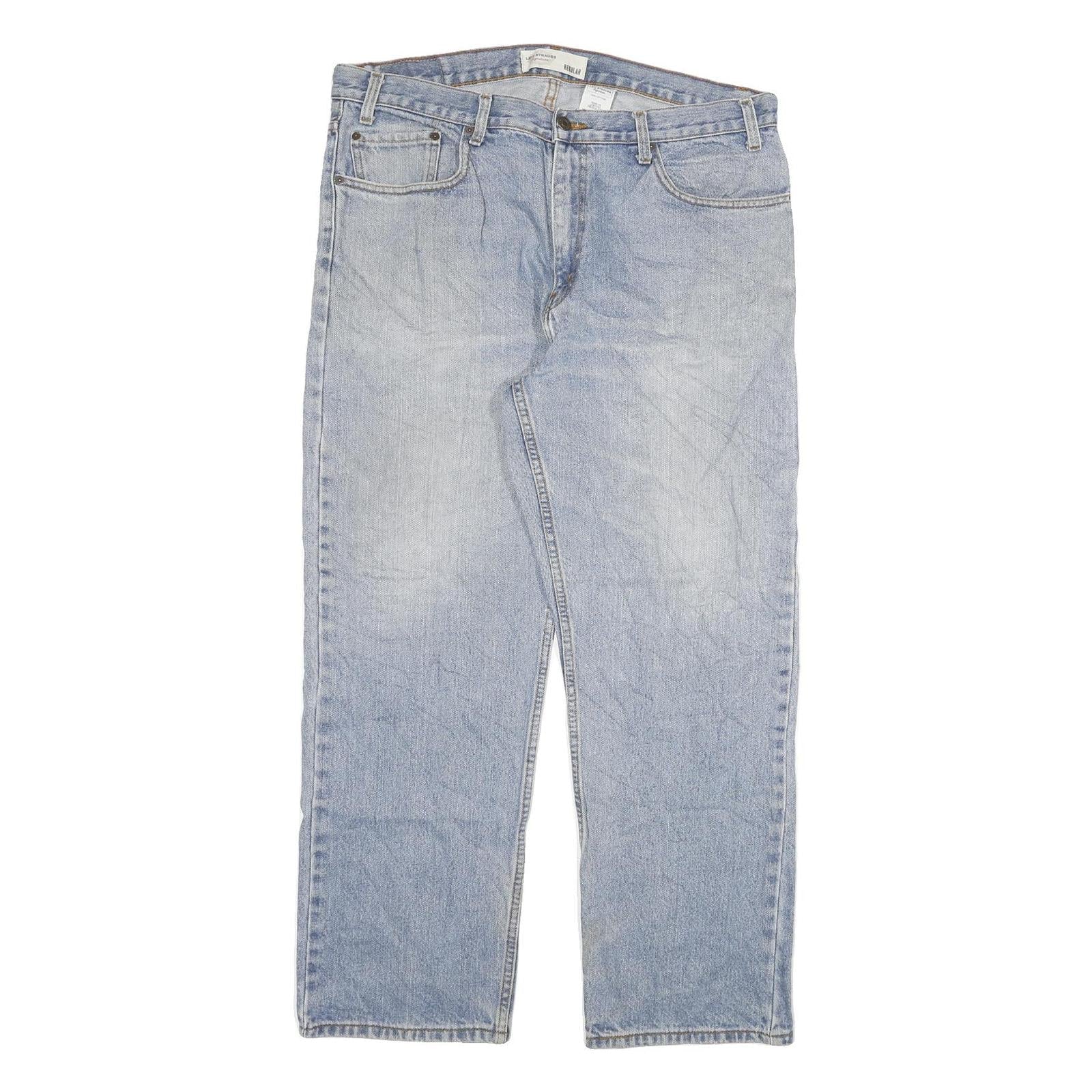 LEVI'S Mens Regular Fit Blue Denim Jeans W38 L30 Classic Cotton Blend Zip Refurbished - N/A refurbished available on Cerqular