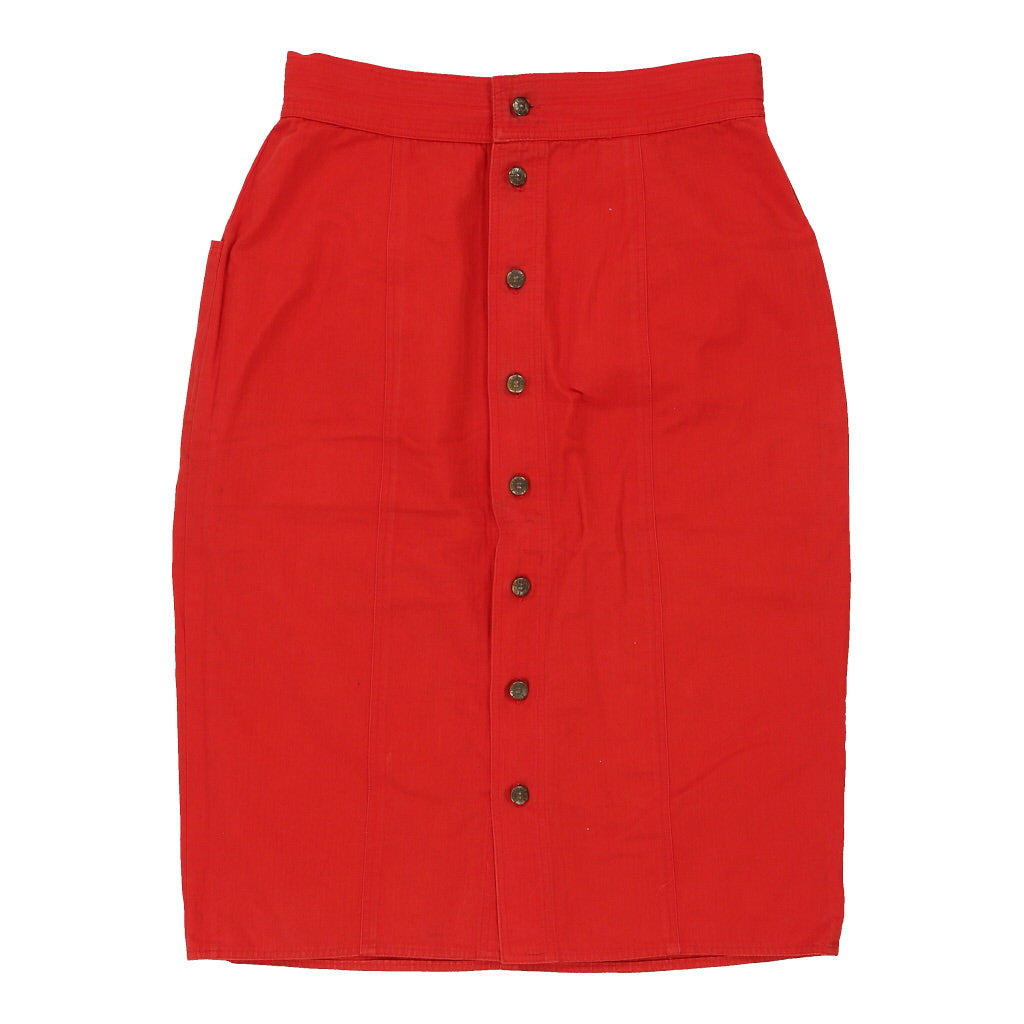Fendi Skirt - 28W UK 8 Red Cotton | Size: UK 8 Refurbished - N/A (Preloved Designer is not a specific brand, it refurbished available on Cerqular