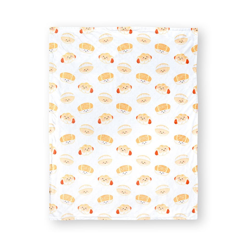 Minky Fleece Sensory Baby Blanket - Bakery Buns Refurbished - The Wee Bean refurbished available on Cerqular