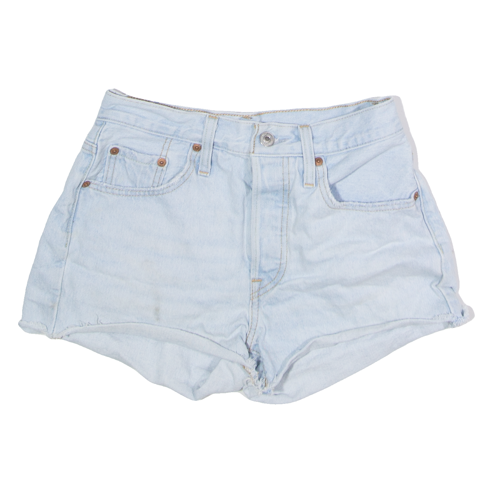 LEVI'S 501 Womens Denim Shorts Blue Classic XXS W25 Refurbished - N/A refurbished available on Cerqular