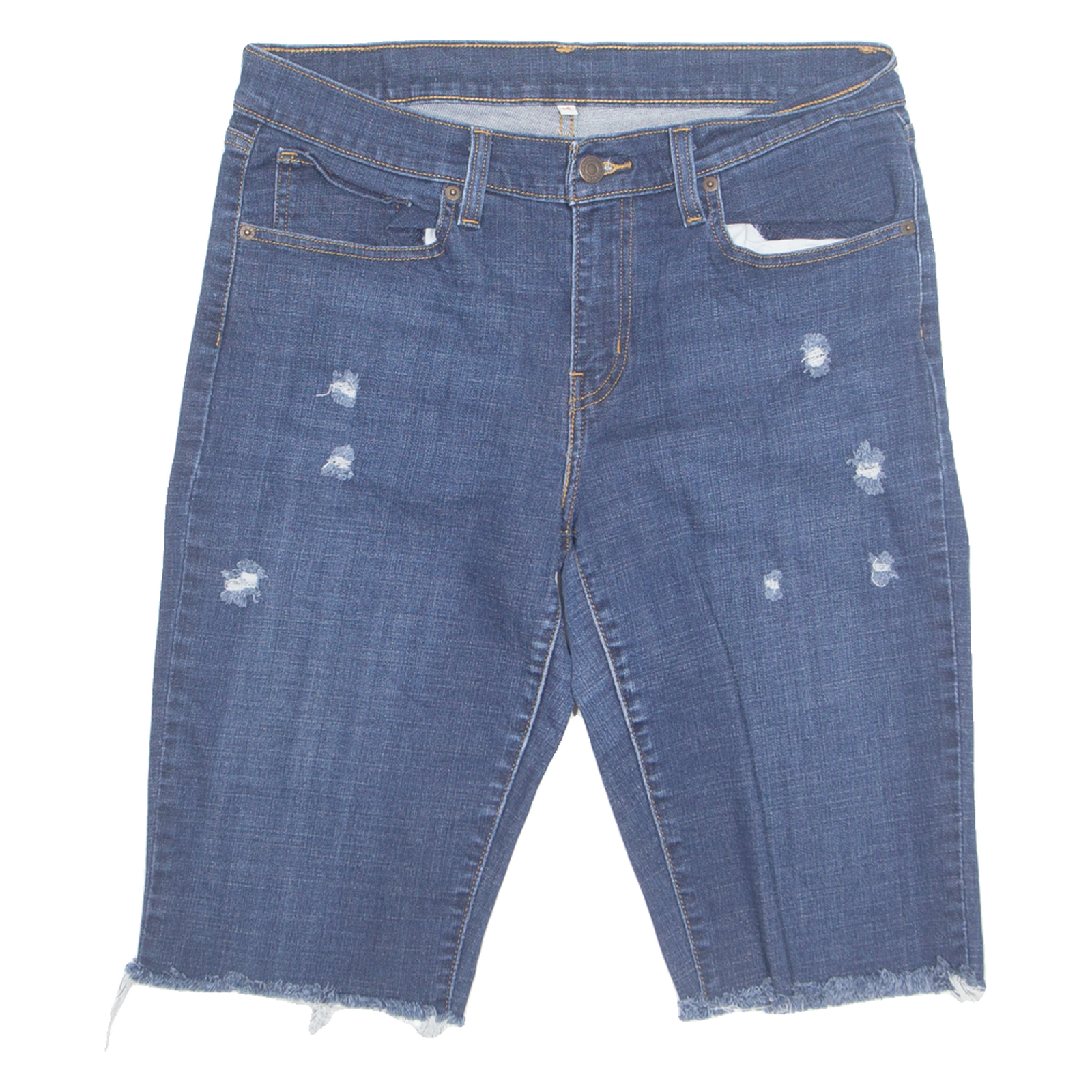 LEVI'S Cut Off Distressed Mens Denim Shorts Blue M W32 Refurbished - N/A refurbished available on Cerqular