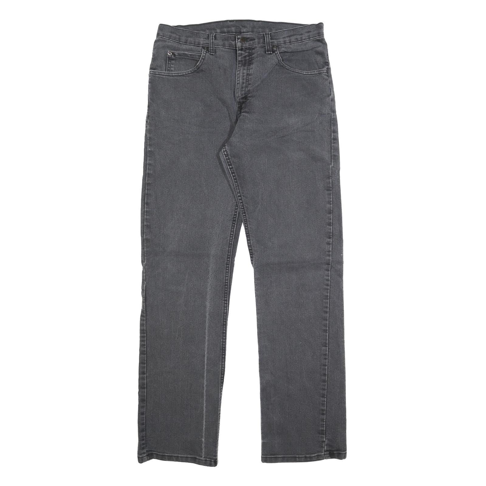 DICKIES Mens Jeans Black Regular Straight Denim Medium W34 L34 Durable Zip Refurbished - N/A refurbished available on Cerqular