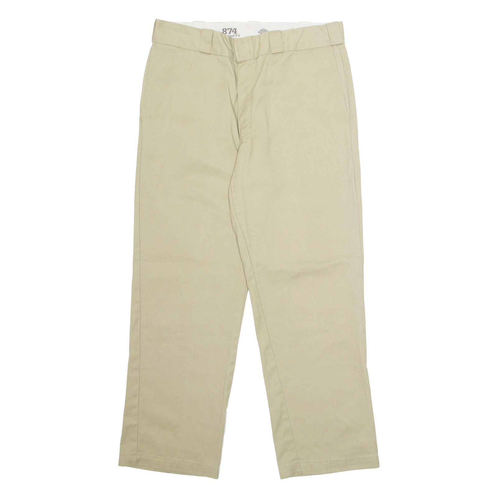 DICKIES Chino Workwear 874 Mens Trousers Beige Regular Straight W32 L28 Refurbished - N/A refurbished available on Cerqular