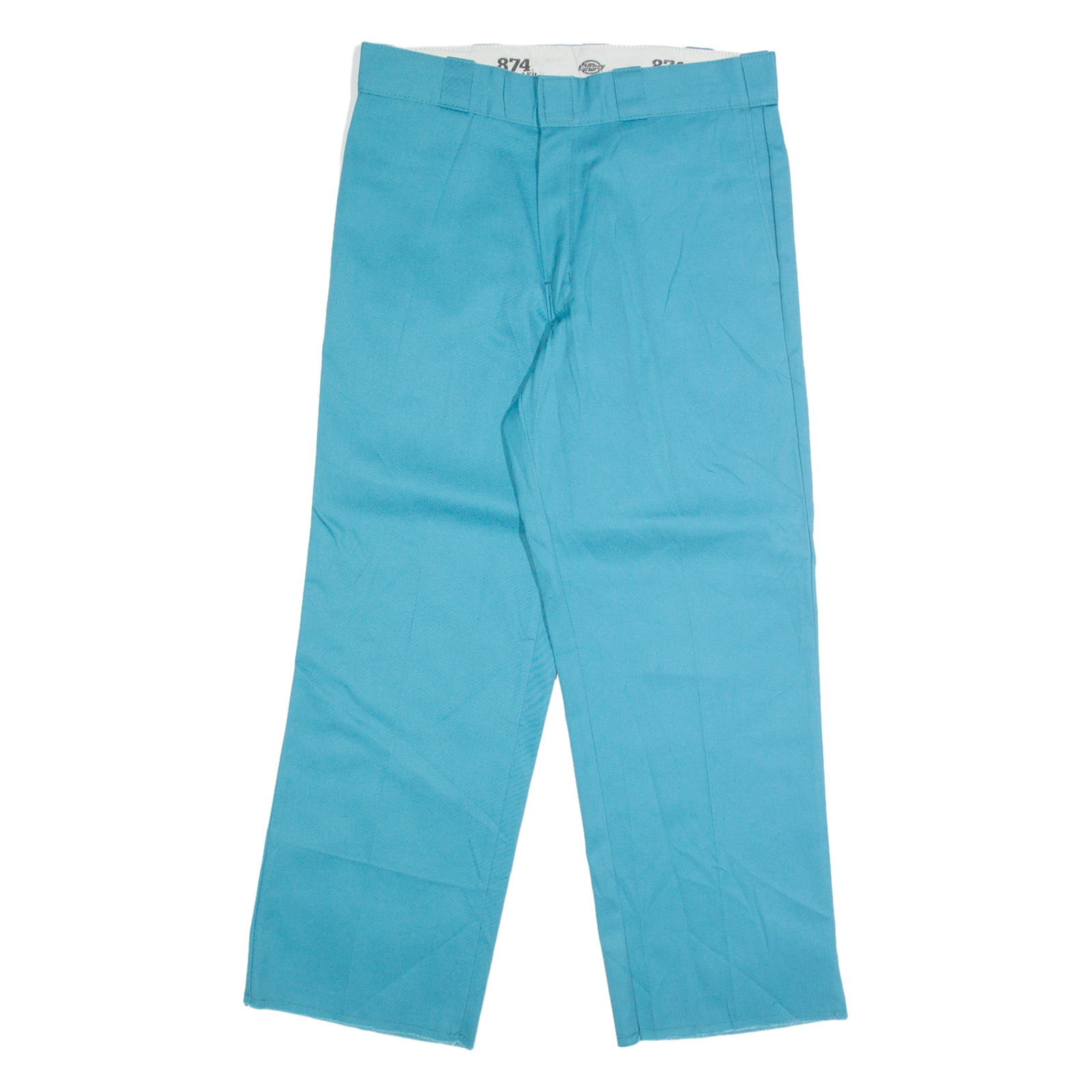 DICKIES Chino Mens Trousers Blue Regular Straight W32 L27 Refurbished - N/A refurbished available on Cerqular