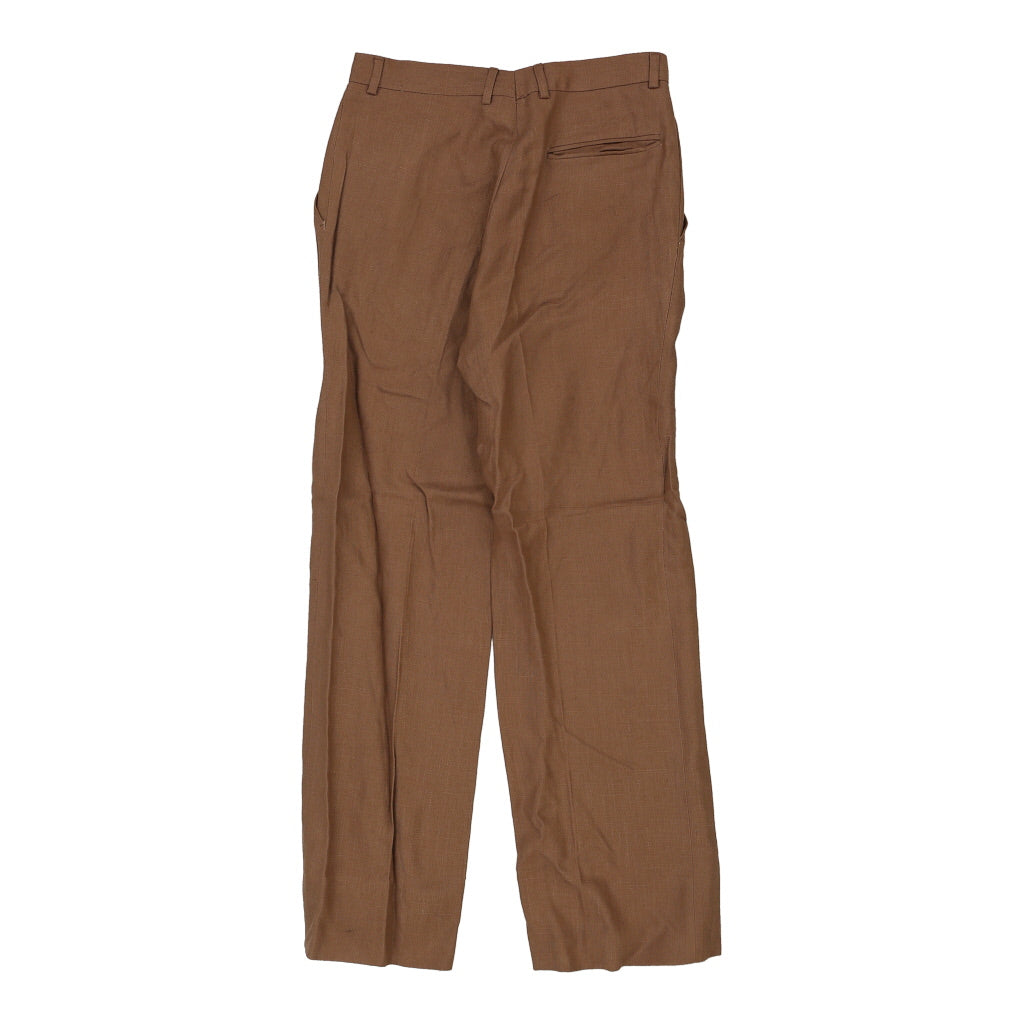 Unbranded Trousers - 28W UK 8 Brown Cotton Refurbished - Thrifted (note: this is a term often used to describe second- refurbished available on Cerqular