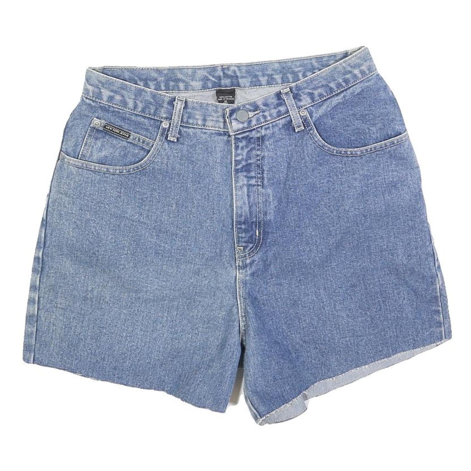 NEW YORK JEANS Womens Denim Blue Casual Shorts M W30 Cotton Blend Refurbished - N/A refurbished available on Cerqular