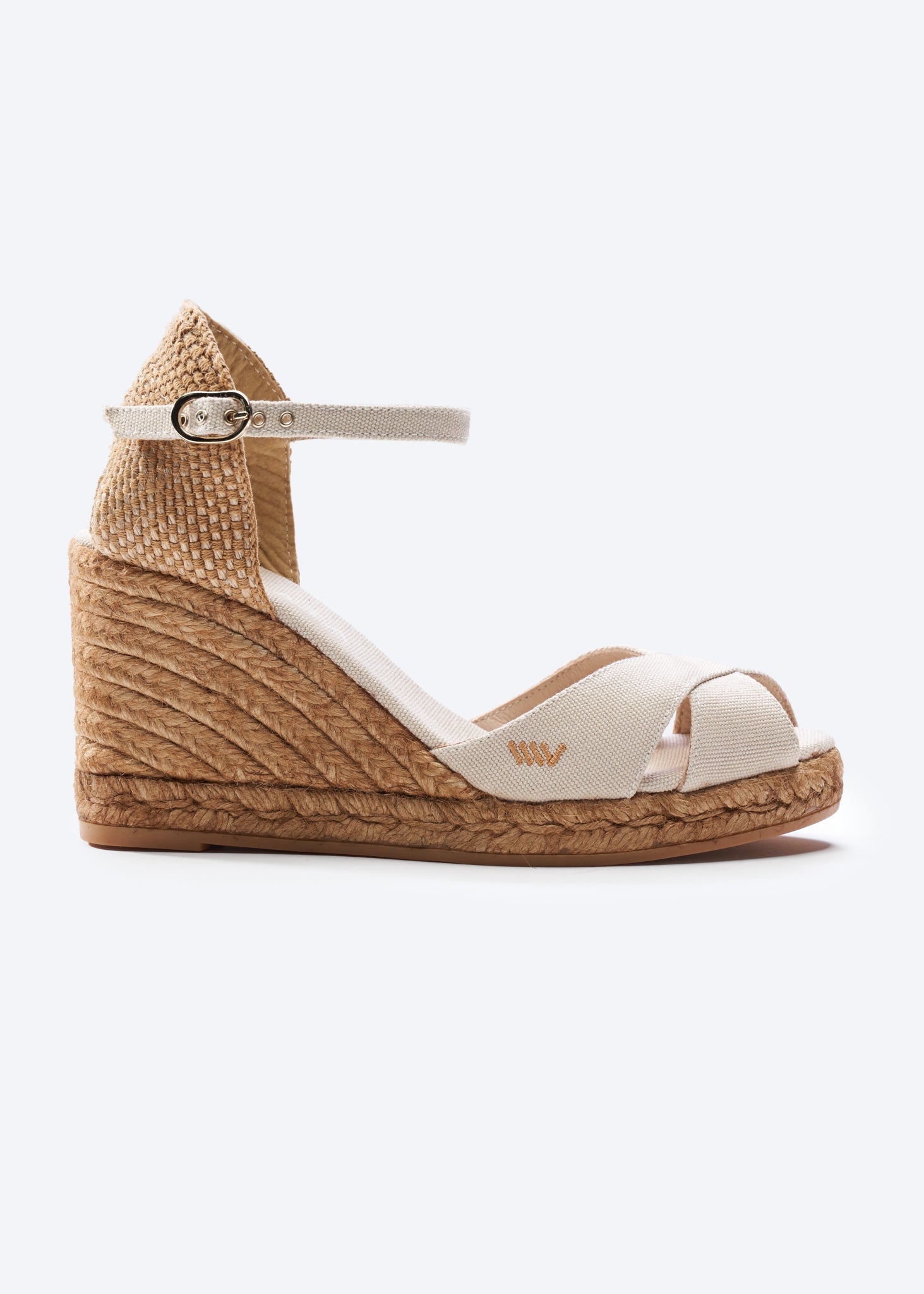 Aiguablava Canvas Espadrille Sandal Wedges | Color: Navy Blue | Size: 6.5 Refurbished - N/A refurbished available on Cerqular