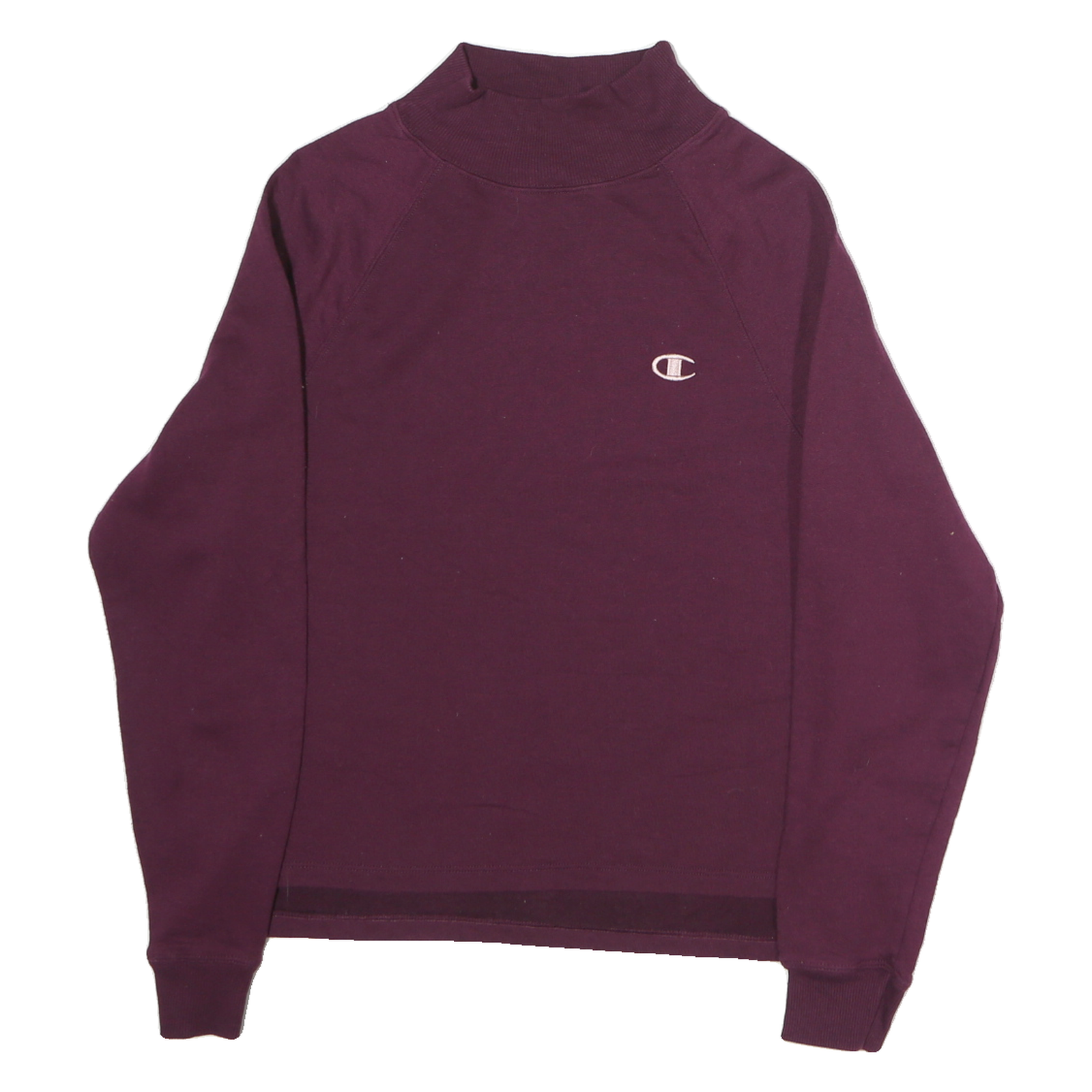 CHAMPION Womens Maroon Crew Neck Sweatshirt M Cotton Pullover Lightweight Refurbished - N/A refurbished available on Cerqular
