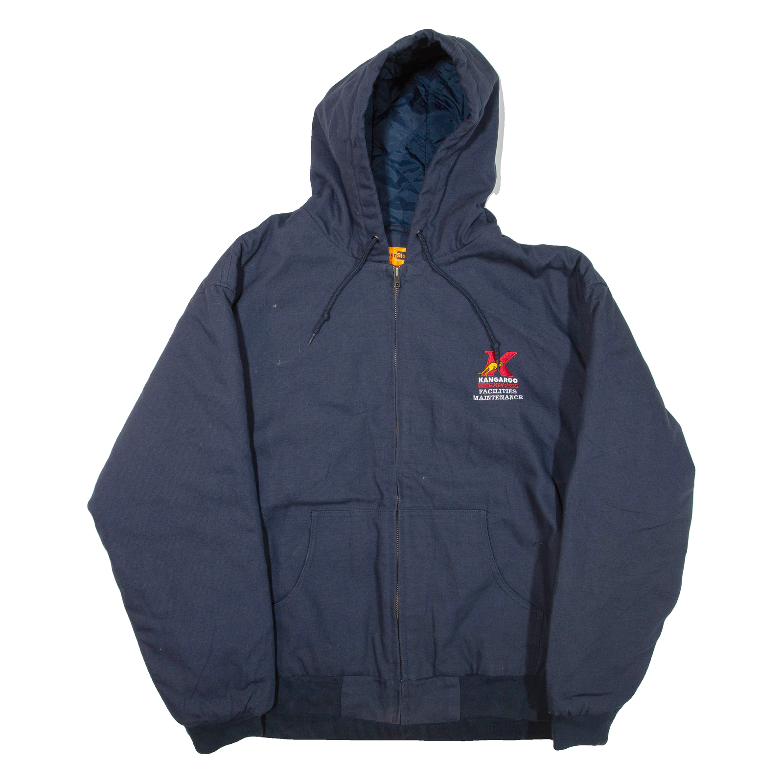 CORNER STONE Mens Jacket Blue Hooded XL Refurbished - N/A refurbished available on Cerqular