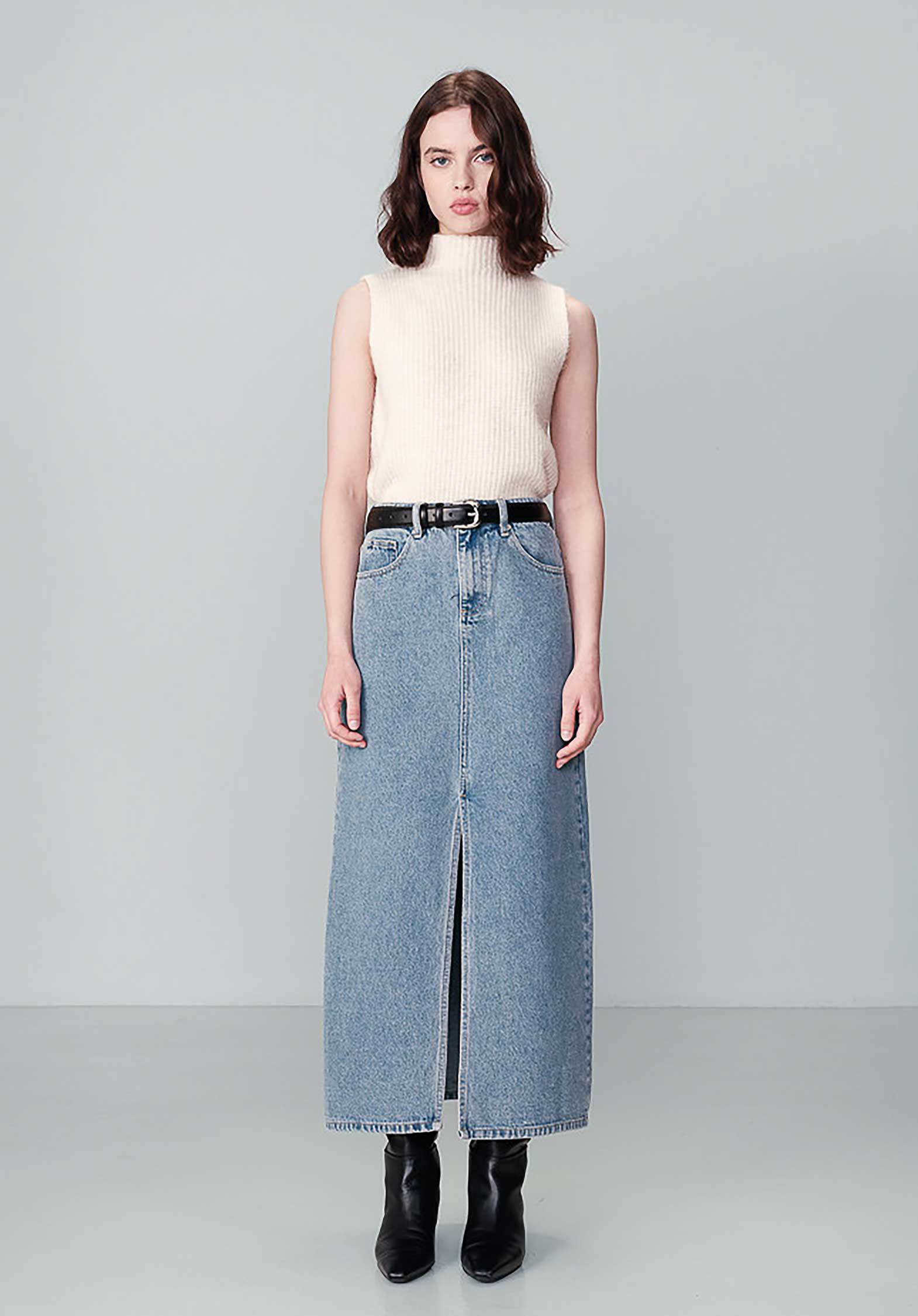 Denim Skirt Nohame Bleu | Color: BLEU | Size: M Refurbished - N/A (I could not find a well-known brand with this name refurbished available on Cerqular