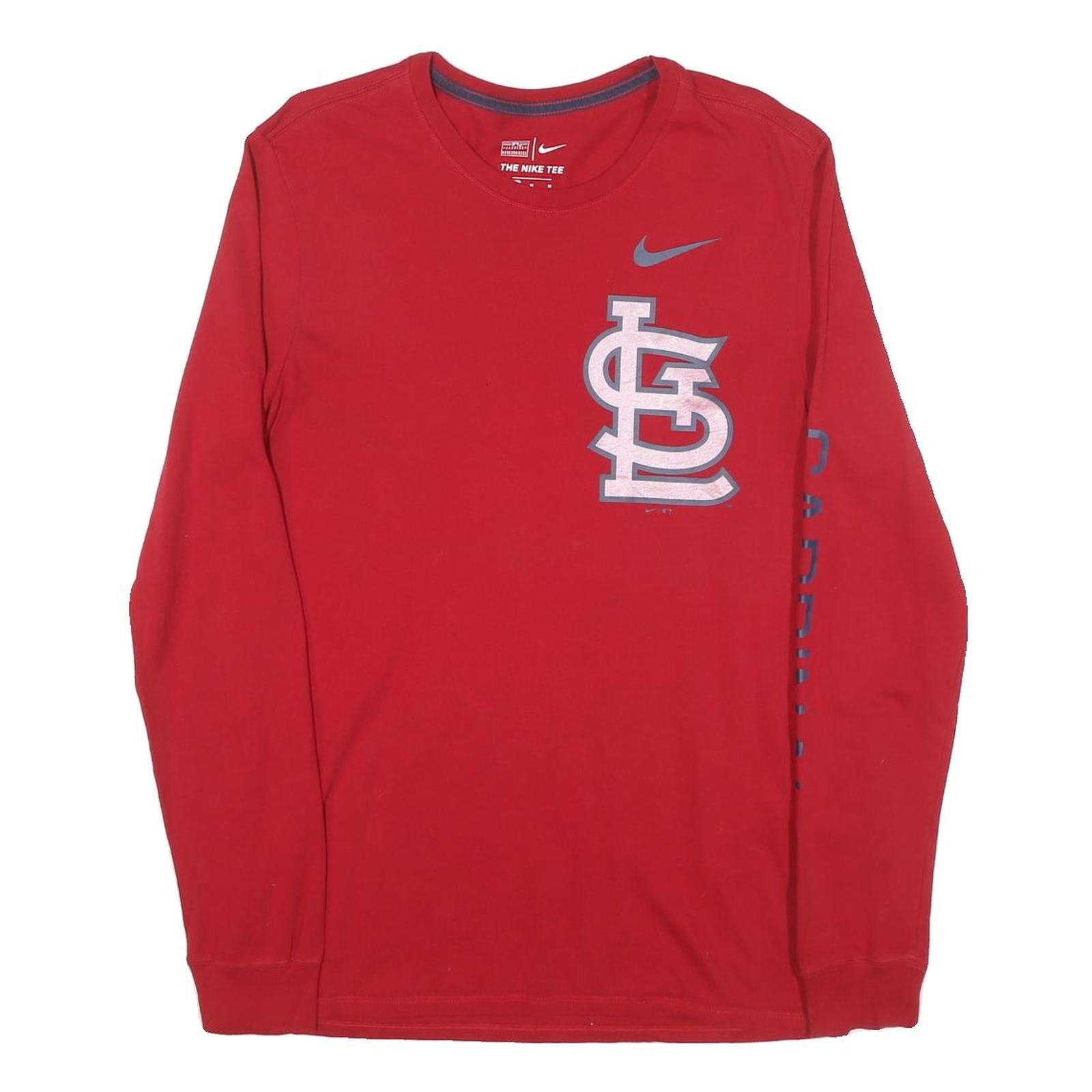 Buy NIKE Mens Red St Louis Cardinals Long Sleeve Crew Neck T-Shirt M Baseball Refurbished - $28.59 NIKE Mens Red St Louis Cardinals Long Sleeve Crew Neck T-Shirt M Baseball Refurbished - N/A refurbished available on Cerqular