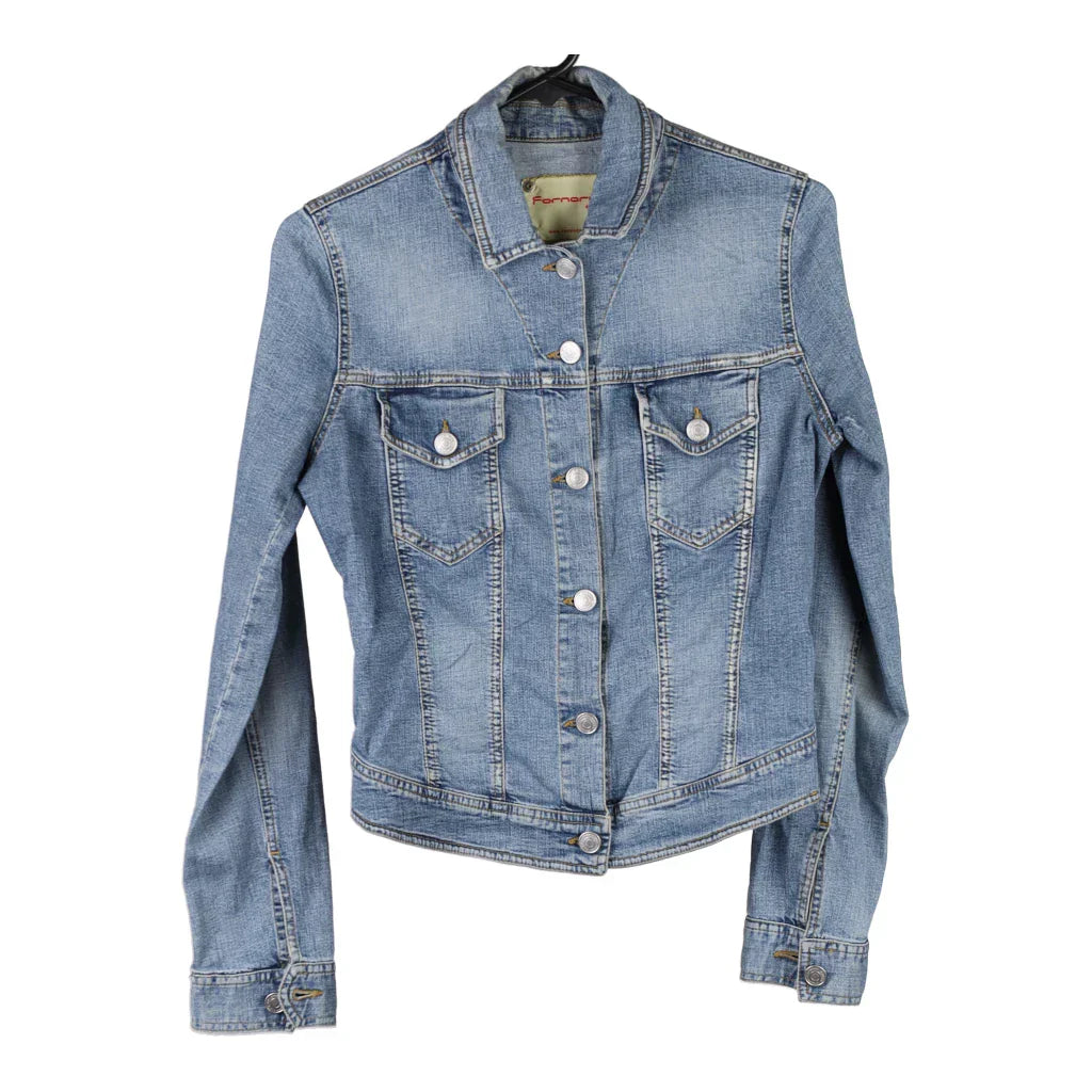 Buy Fornarina Denim Jacket - Small Blue Cotton Refurbished - $22.77 Fornarina Denim Jacket - Small Blue Cotton Refurbished - Thrifted (note: this is a term often used to describe second- refurbished available on Cerqular