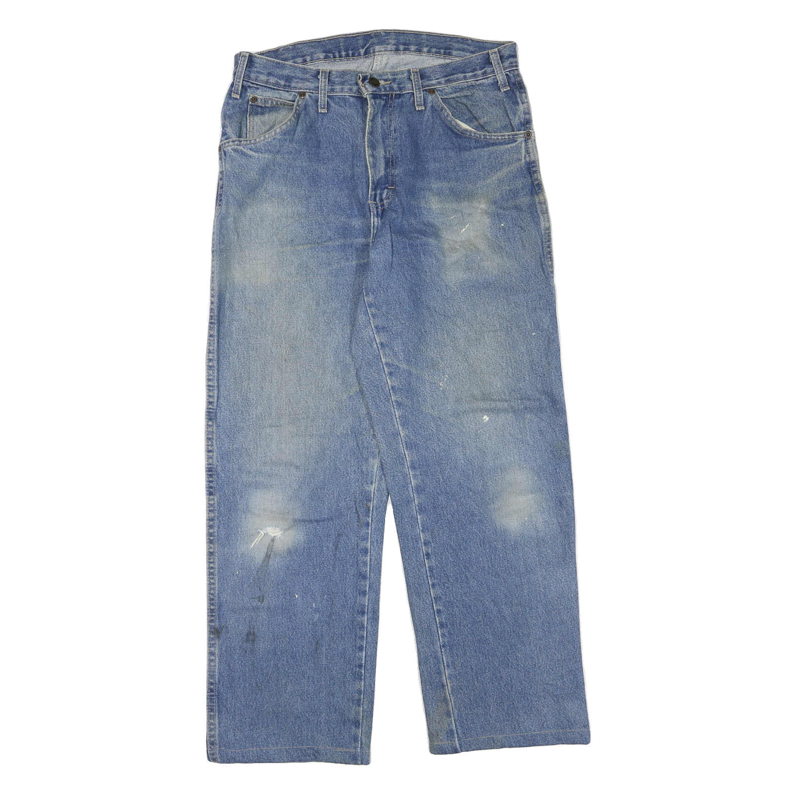 DICKIES Mens Regular Fit Blue Denim Jeans W32 L29 Cotton Blend Zip Casual Refurbished - N/A refurbished available on Cerqular