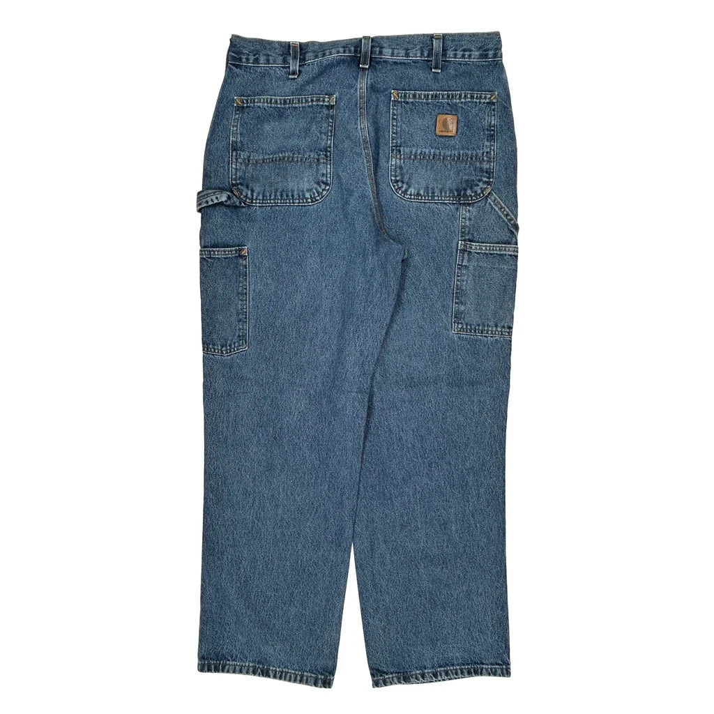 Buy Carhartt Carpenter Jeans - 32W 30L Blue Cotton Refurbished - $73.69 Carhartt Carpenter Jeans - 32W 30L Blue Cotton Refurbished - Thrifted (note: this is a term often used to describe second- refurbished available on Cerqular