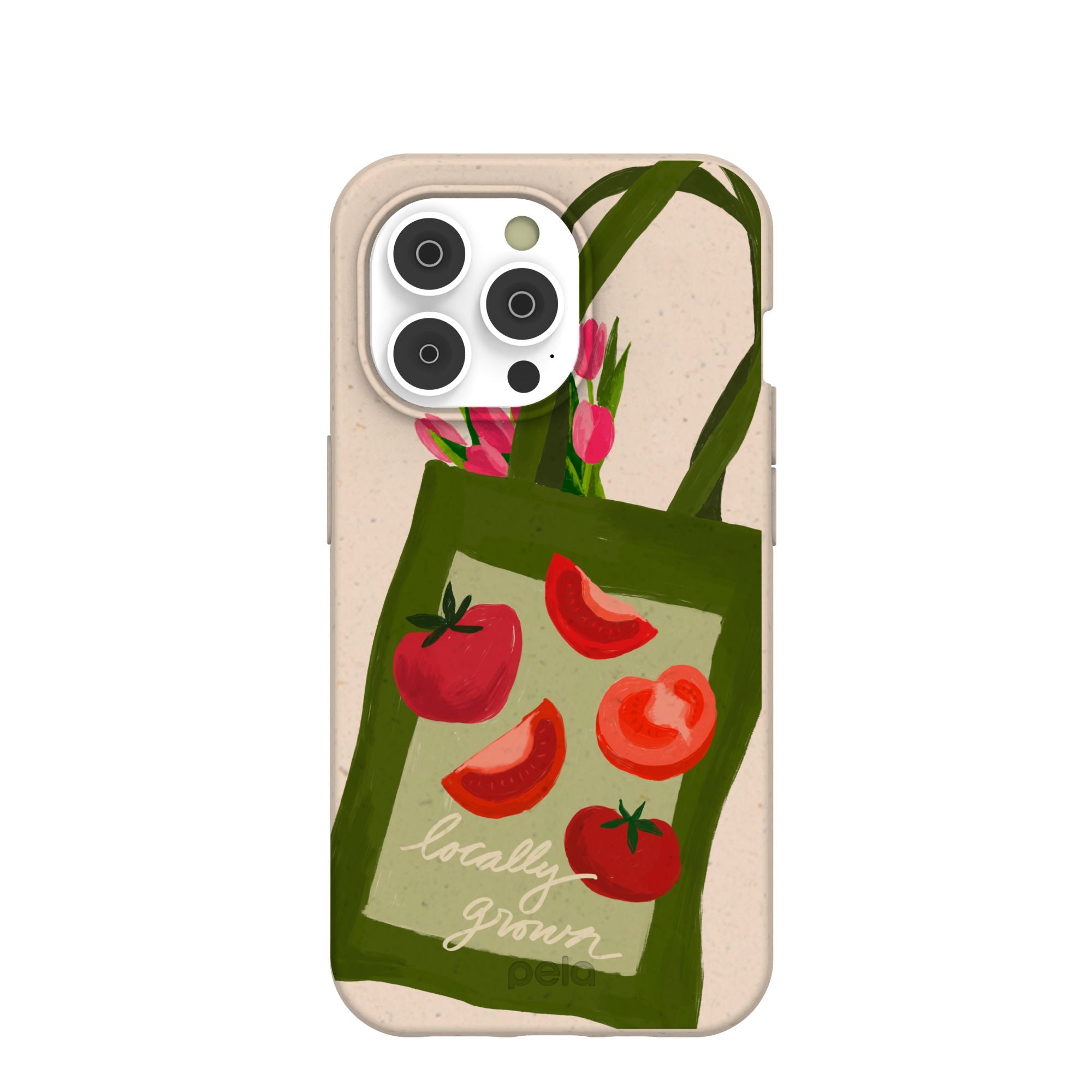 Seashell Market Tote iPhone 14 Pro Case Refurbished - Pela Case refurbished available on Cerqular