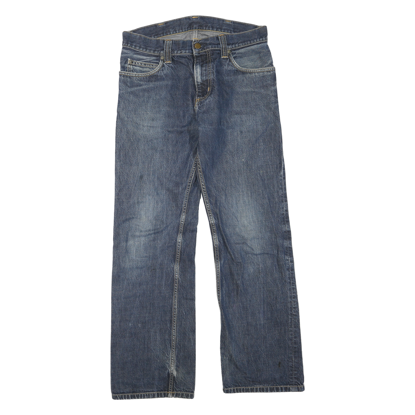 CARHARTT Womens Regular Blue Denim Jeans W30 L30 Cotton Blend Zip Refurbished - N/A refurbished available on Cerqular