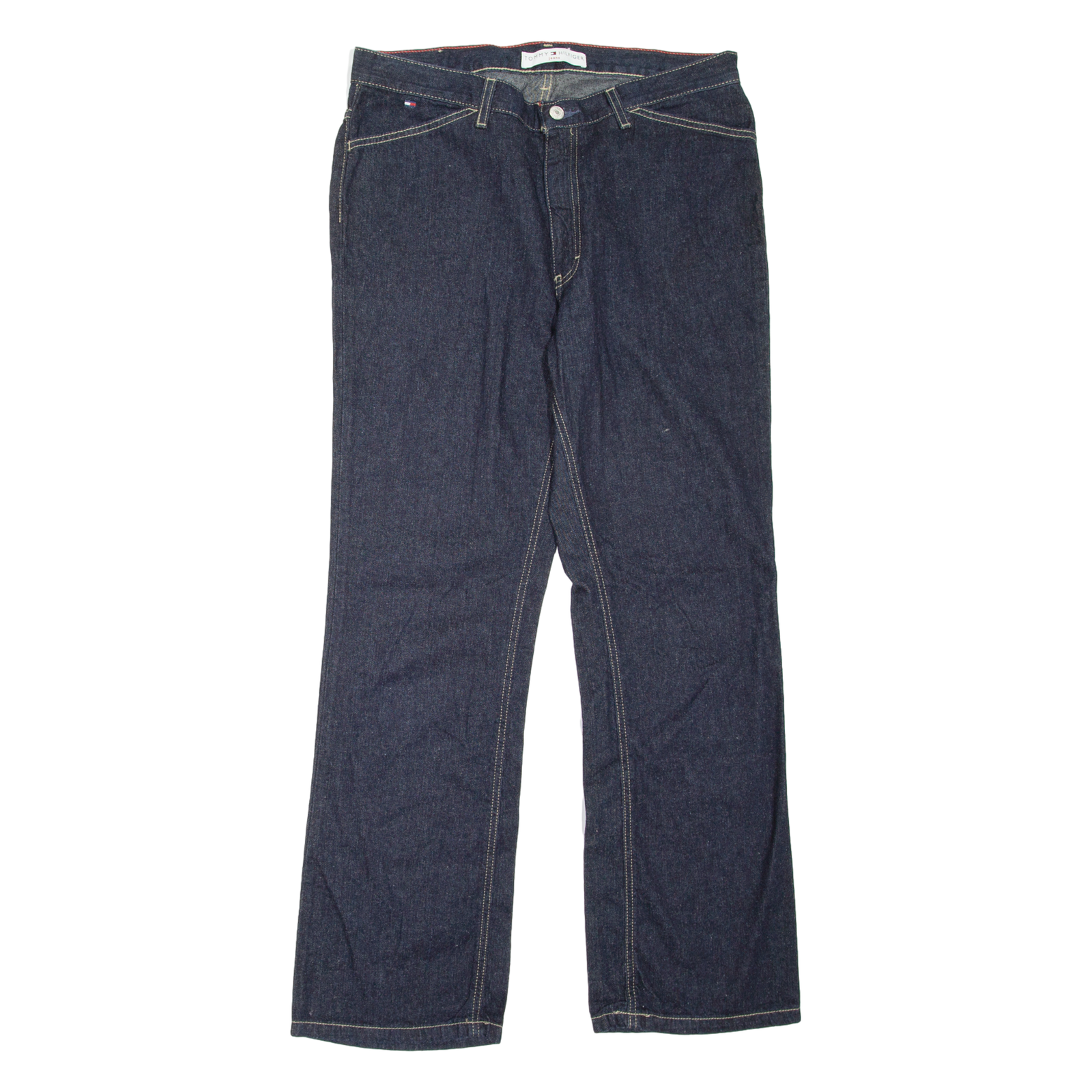 TOMMY HILFIGER Womens Jeans Blue Regular Bootcut W33 L30 Refurbished - N/A refurbished available on Cerqular
