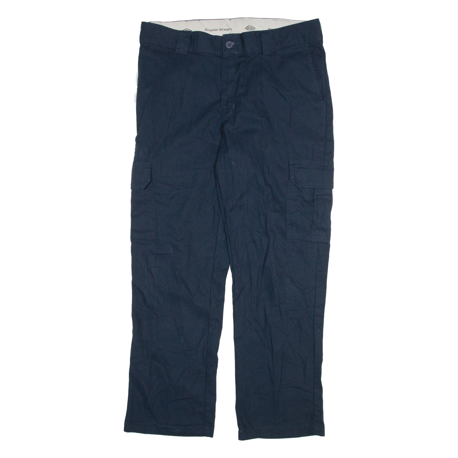 DICKIES Cargo Mens Trousers Blue Regular Straight W34 L30 Refurbished - N/A refurbished available on Cerqular