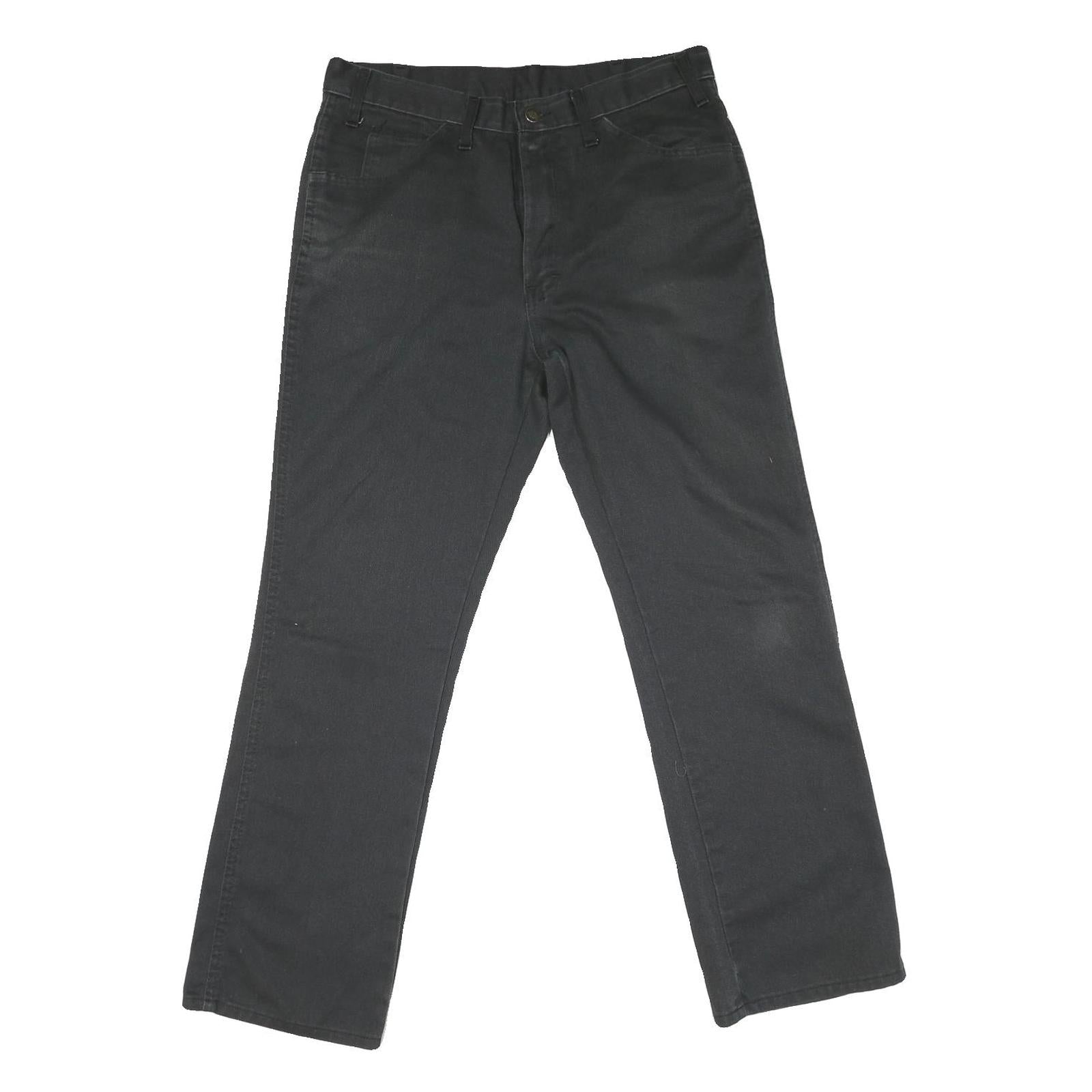 DICKIES Mens Regular Fit Black Denim Jeans W32 L28 Workwear Cotton Blend Zip Refurbished - N/A refurbished available on Cerqular