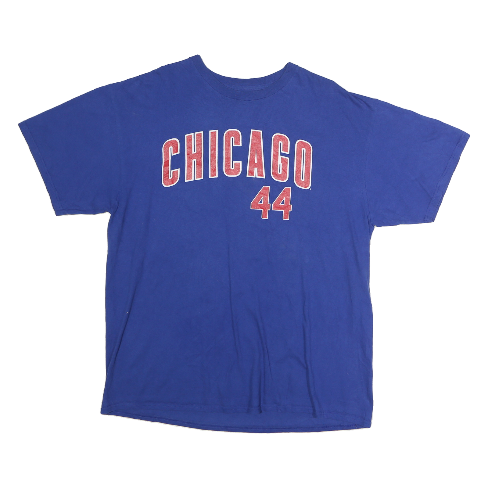 GENUINE MERCHANDISE Mens Blue Chicago 44 Graphic T-Shirt M Short Sleeve Crew Refurbished - N/A refurbished available on Cerqular