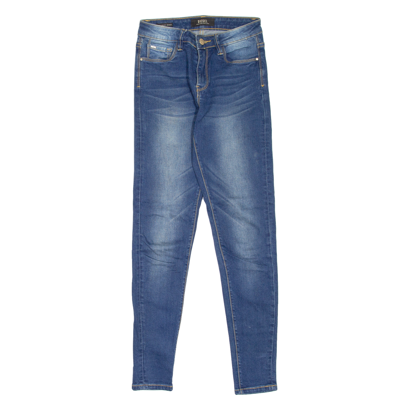 DIESEL High Waist Womens Jeans Blue Slim Skinny Stone Wash W27 L30 Refurbished - N/A refurbished available on Cerqular