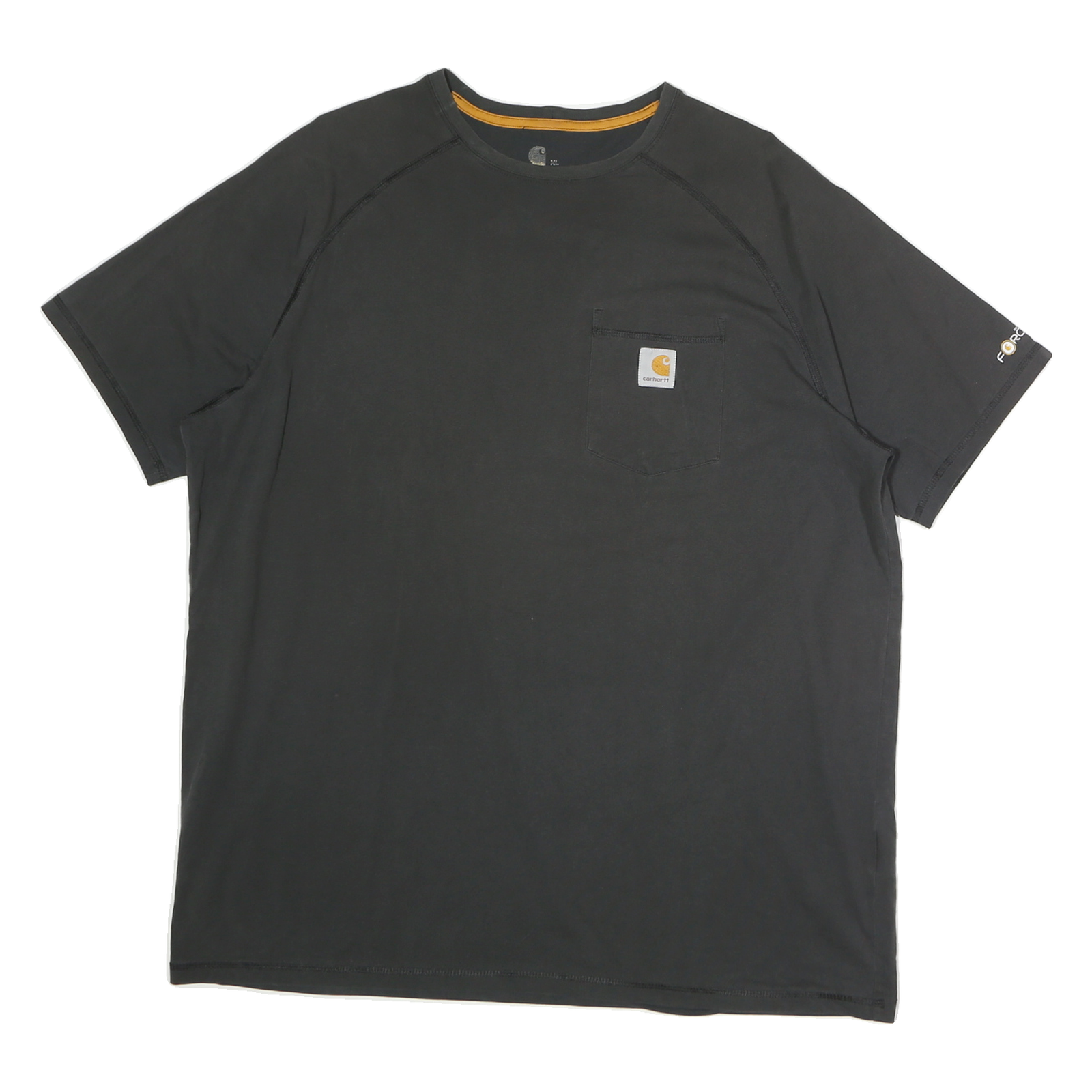 CARHARTT Mens Black Pocket T-Shirt XL Short Sleeve Crew Neck Workwear Comfort Refurbished - N/A refurbished available on Cerqular