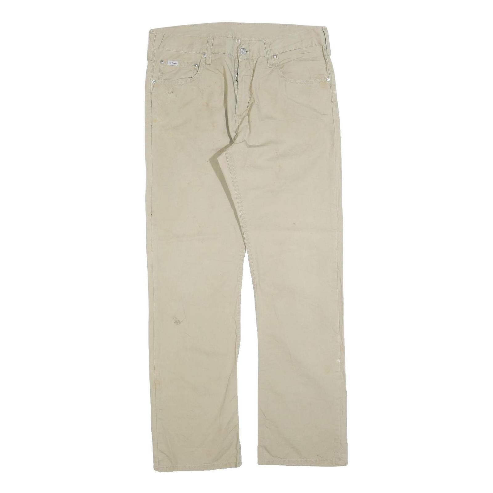 Buy CARHARTT Mens Cotton Blend Beige Relaxed Straight Trousers W32 L32 Durable Refurbished - $53.29 CARHARTT Mens Cotton Blend Beige Relaxed Straight Trousers W32 L32 Durable Refurbished - N/A refurbished available on Cerqular